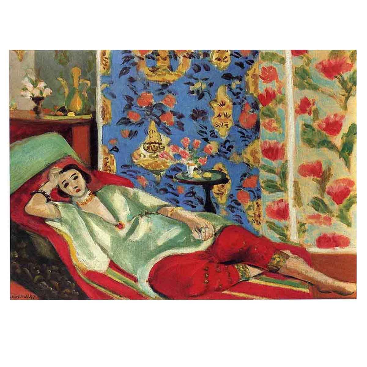 Henri Matisse Canvas Wall Art - Modern Abstract Painting for Living Room, Bedroom & Office Decor - Unframed 14x17 inch (35x44cm) - Perfect Gift for Art Lovers & Home Styling