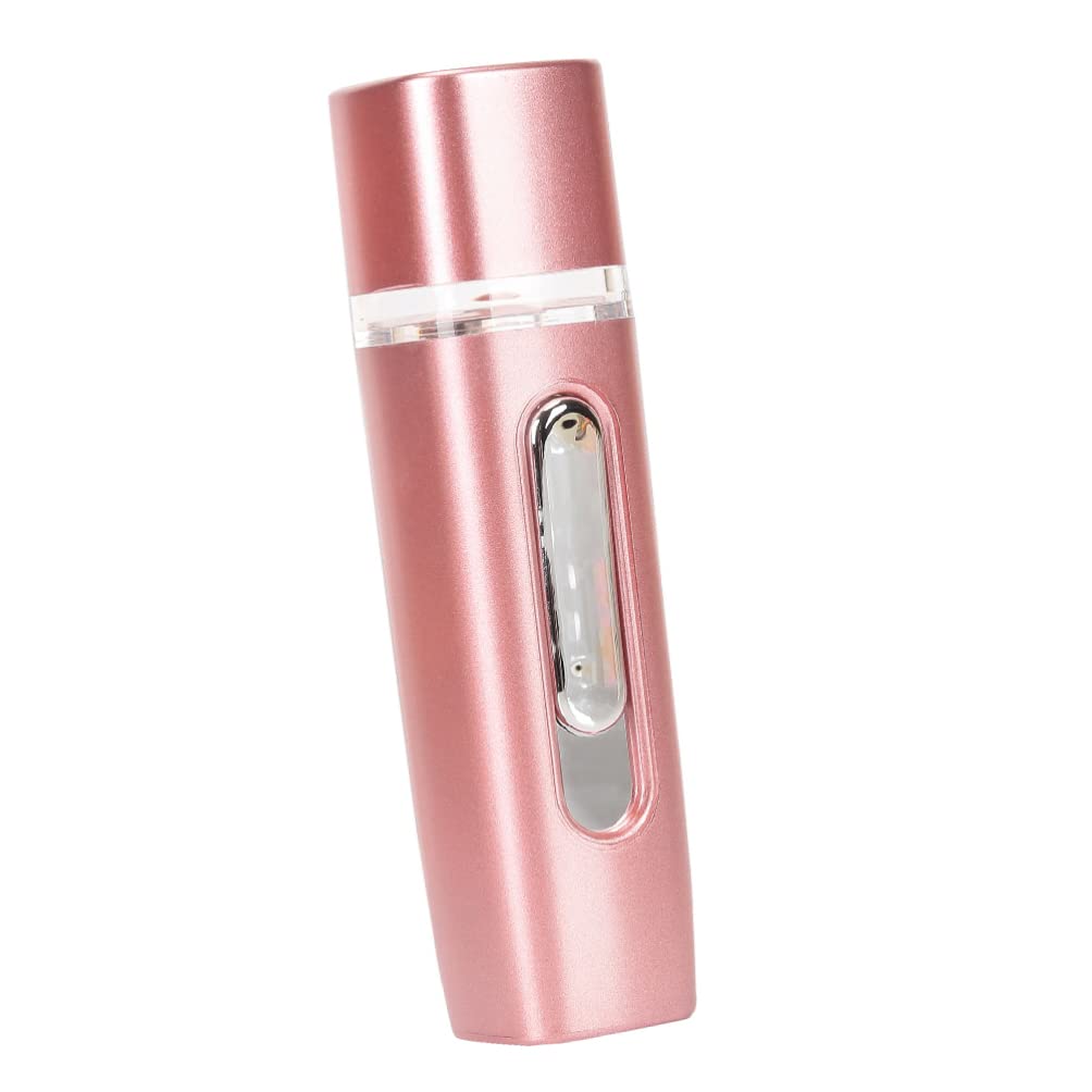 Healifty Rose Gold Mini Facial Steamer & Hydrating Moisturizer Spray - Portable Face Moisturizer for Women, Hydrates & Refreshes Skin - Perfect for Travel, Home Spa & Daily Skincare Routine