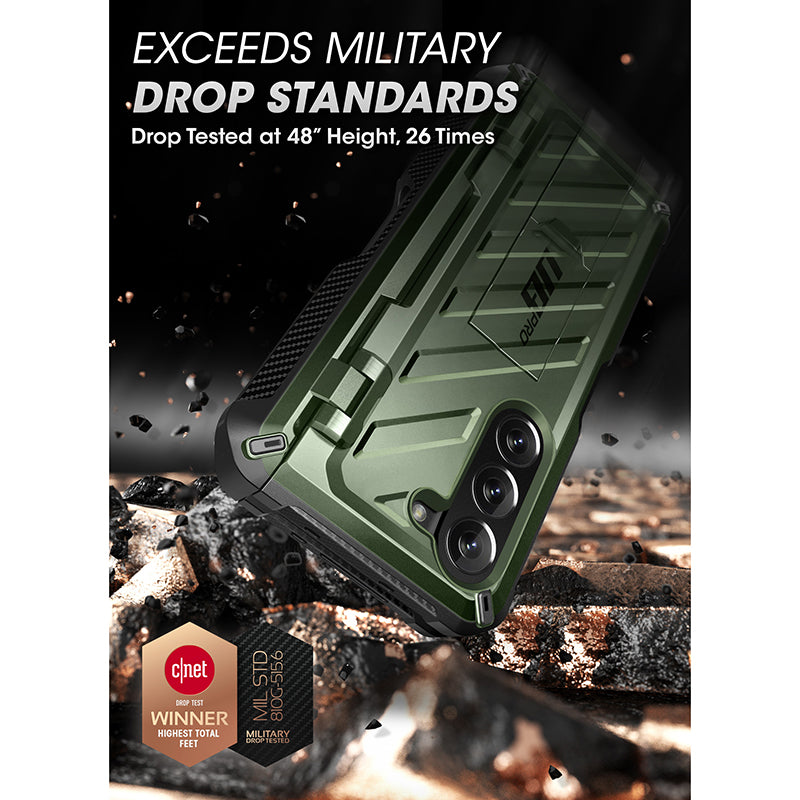 Samsung Galaxy Z Fold5 Unicorn Beetle PRO Rugged Case with S Pen Holder - Heavy Duty Protection for Foldable Phone - Dark Green | Perfect for Outdoor, Work & Travel Use