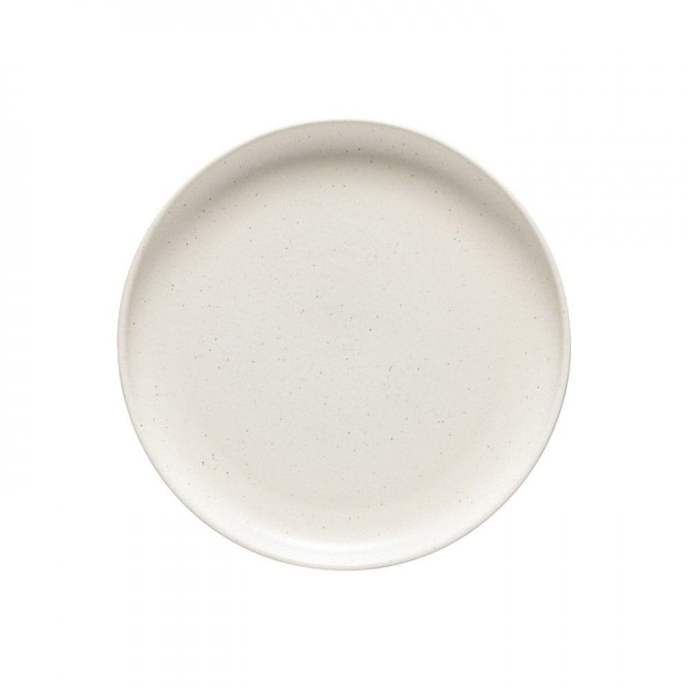 Casafina Pacifica Dinner Plates - Set of 4, 10.5 Inch Ceramic Plates, Microwave & Dishwasher Safe, Multiple Colors (White, Blue, Green) - Perfect for Family Dinners, Parties & Restaurant Use