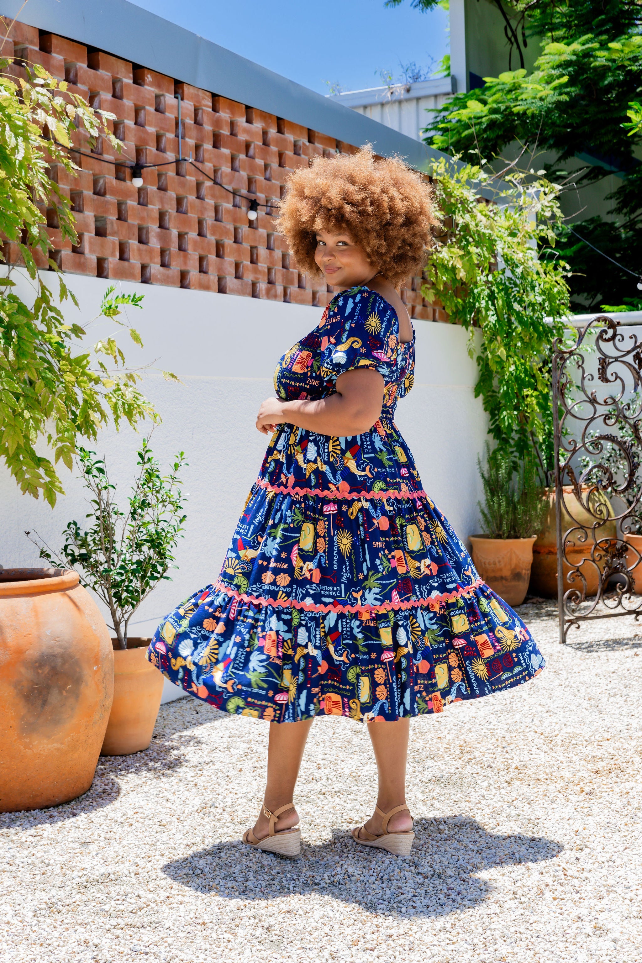 Peri Midi Dress - Flowy Euro Summer Dress for Women | Perfect for Beach Vacations, Date Nights & Summer Parties