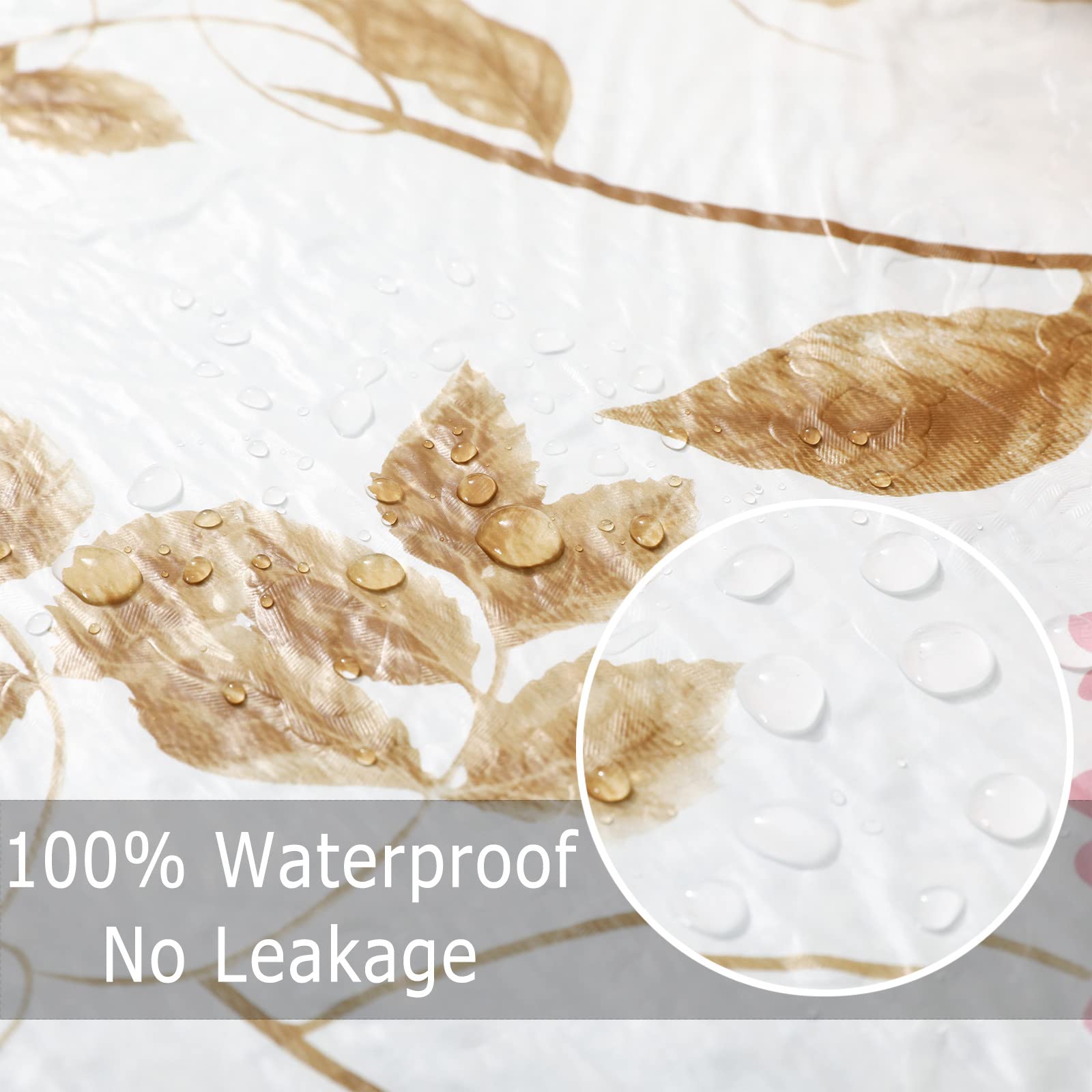 Jeloris Floral Waterproof Oil-Proof Tablecloth - Wipeable PVC Table Cover with Flannel Backing for Dining, Restaurant, Picnic, Camping & Party - 60 Inch Round Peony Design - Perfect for Indoor & Outdoor Gatherings