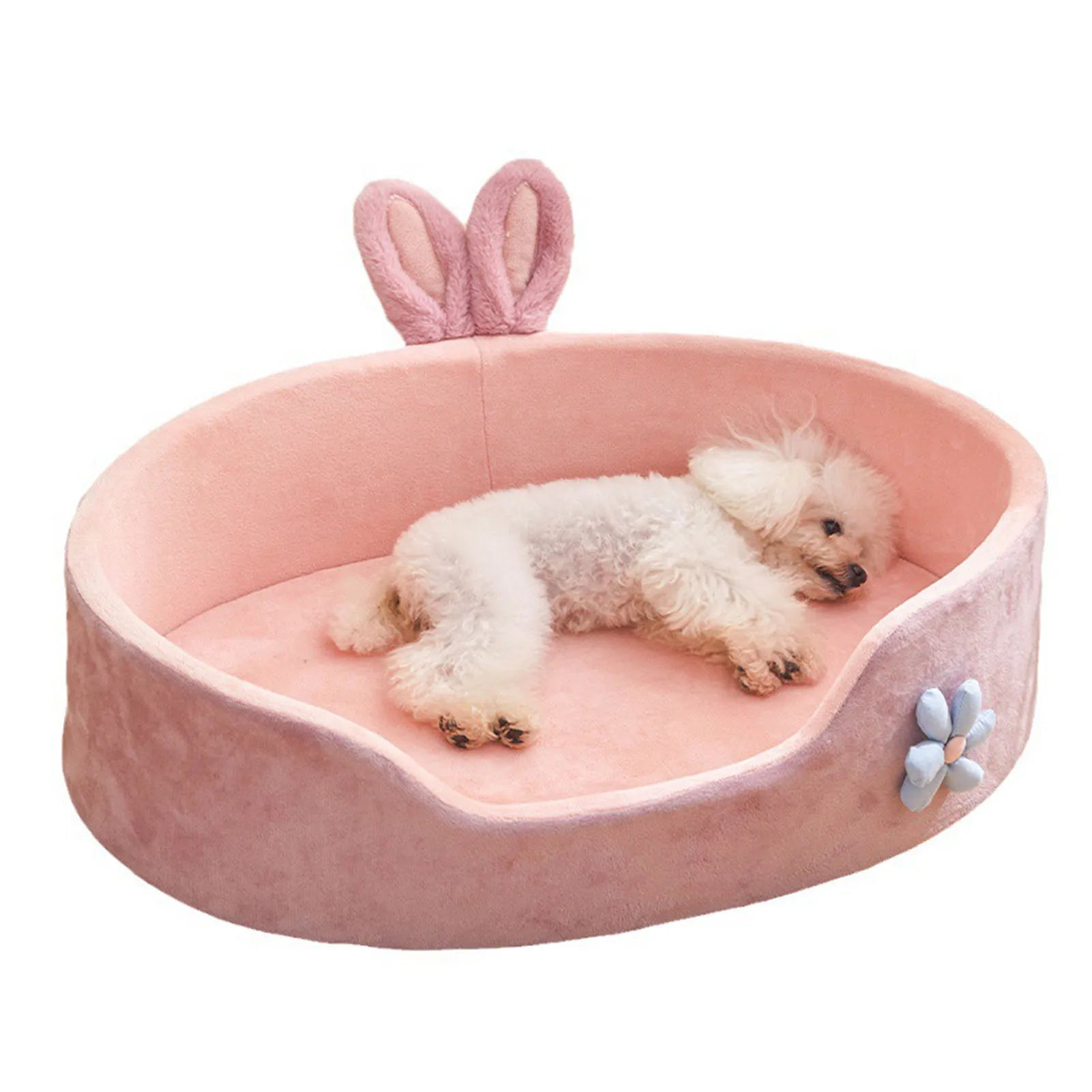Washable Soft Pet Bed for Dogs & Cats - Comfortable Plush Dog Bed & Cozy Cat Bed for Indoor Use, Crate, or Kennel - Machine Washable & Durable Pet Sleeping Mat