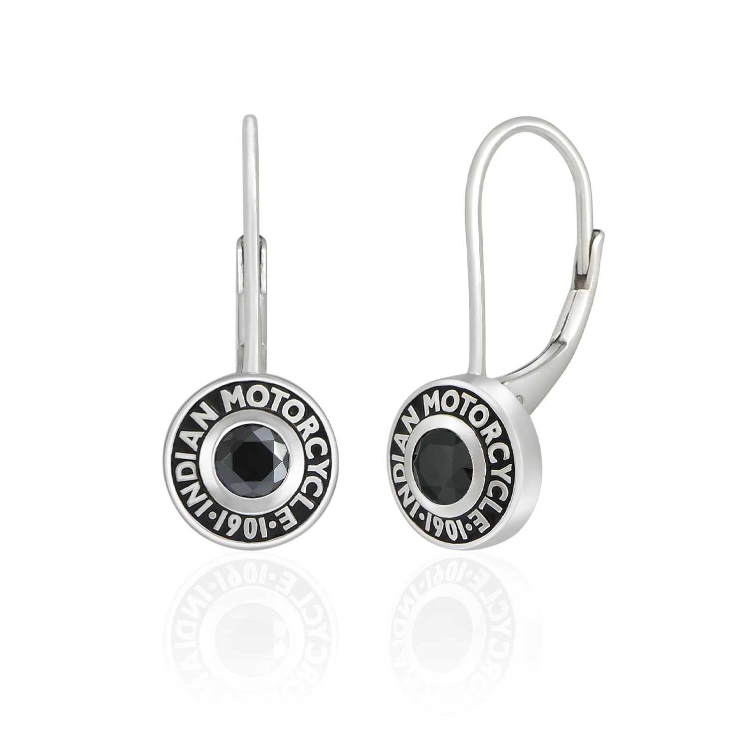 Rivet & Black Stone Drop Earrings for Women - Elegant Boho Dangle Jewelry for Party, Wedding & Evening Outfits