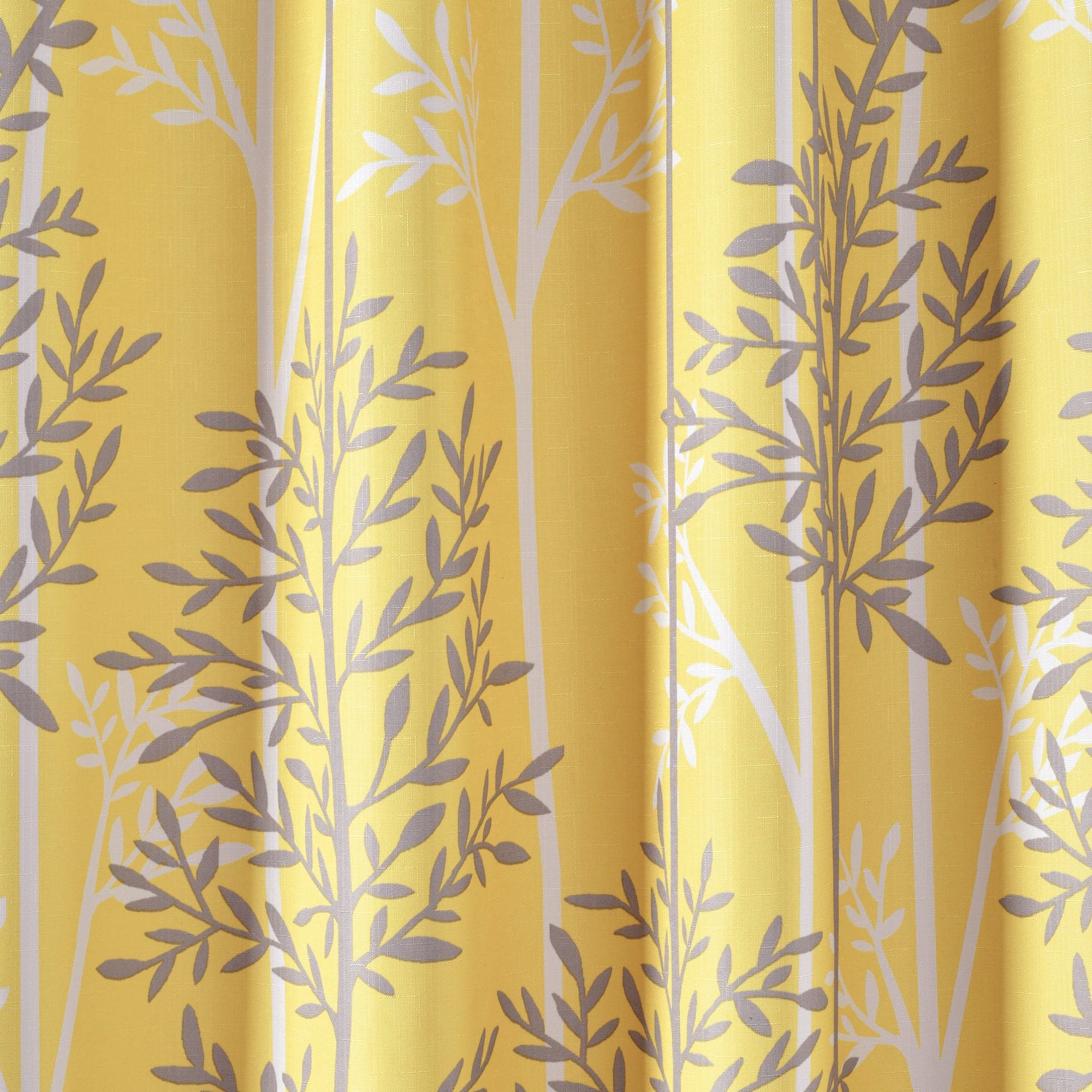 Blackout Curtain Panels with Rod Pocket - Thermal Insulated Linear Tree Design for Bedroom & Living Room - Noise Reducing & Energy Saving Window Treatments
