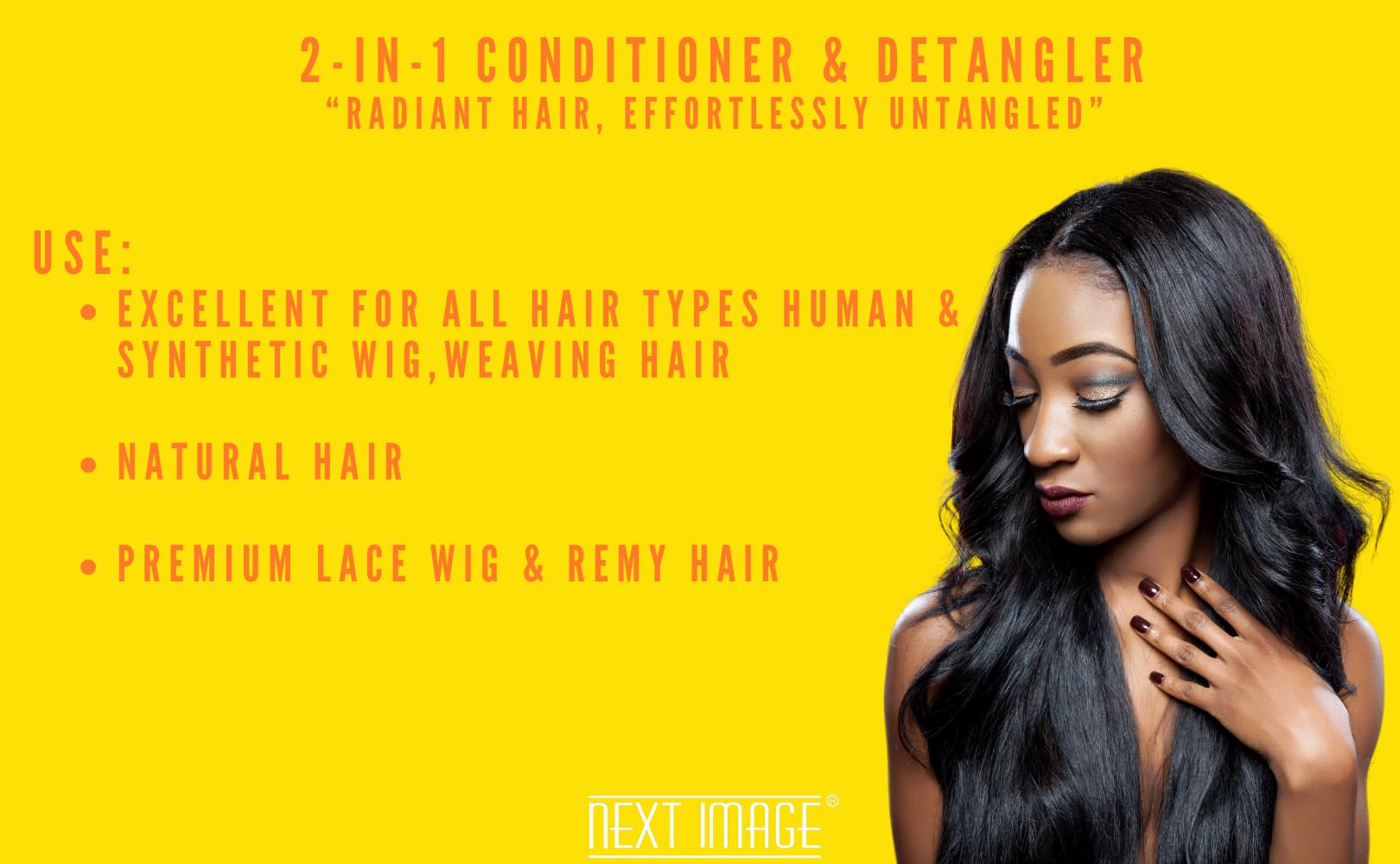 Next Image Coco-Mango 2-in-1 Conditioner & Detangler for Curly Hair - 8 oz Hydrating Leave-In Treatment - Perfect for Daily Hair Care & Frizz Control