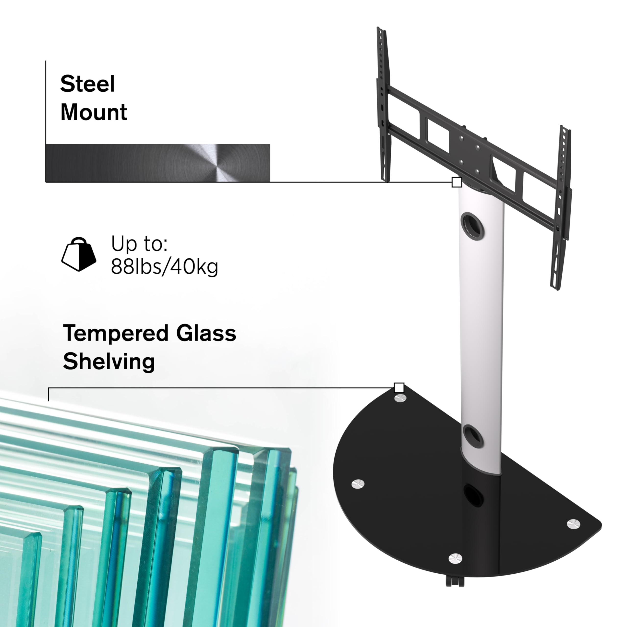 Premium Mobile TV Stand for 32