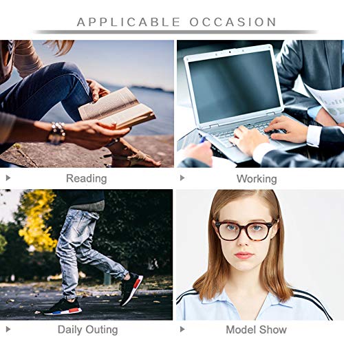 Vintage Retro Square Acetate Eyeglasses for Men & Women - Non-Prescription Fashion Glasses - Perfect for Costume Parties, Hipster Style & Everyday Wear