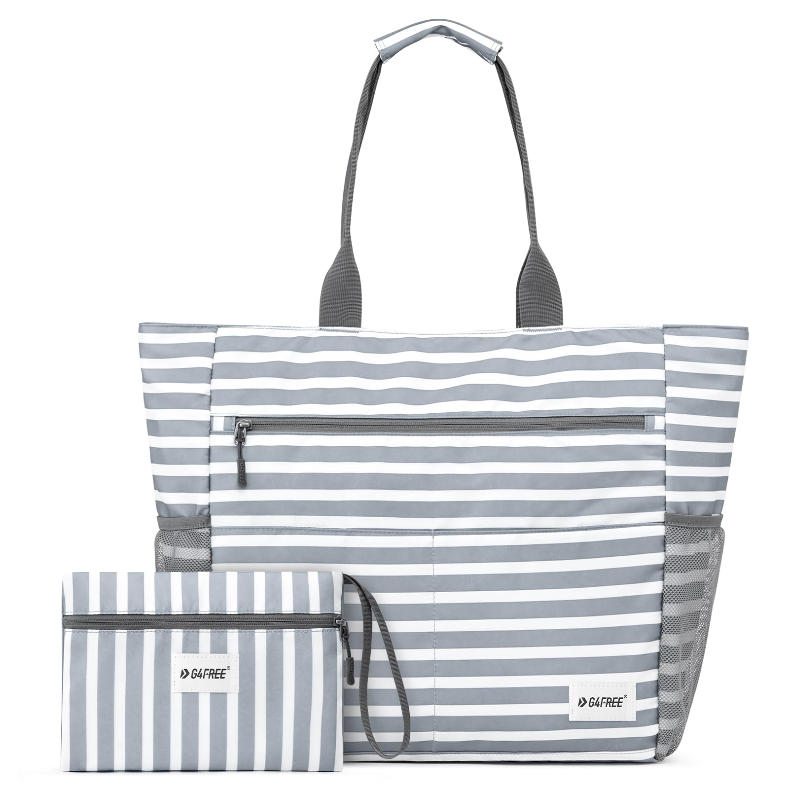 G4Free Waterproof Sandproof Beach Tote Bag - Large Capacity Foldable Beach Bag for Women, Perfect for Pool, Travel, and Outdoor Adventures