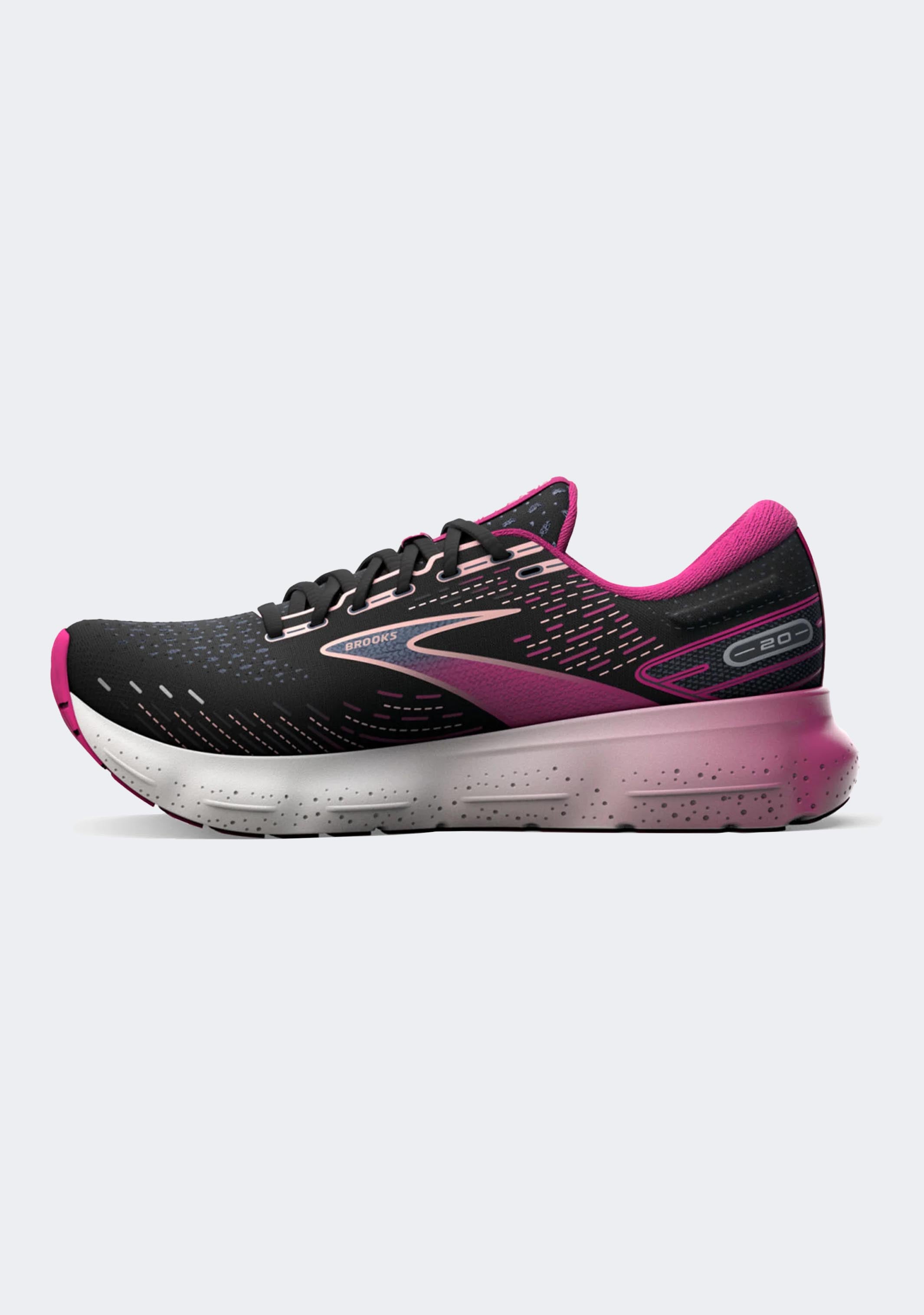 Brooks Women's Glycerin 20 Running Shoes - Cushioned Neutral Support for Long Distance & Marathon Training - Perfect for Road Running, Jogging, and Gym Workouts