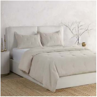 Talia Natural 3-Piece King Size Comforter Set - Soft & Breathable Bedding for Luxurious Sleep - Perfect for Master Bedrooms, Guest Rooms & Cozy Nights