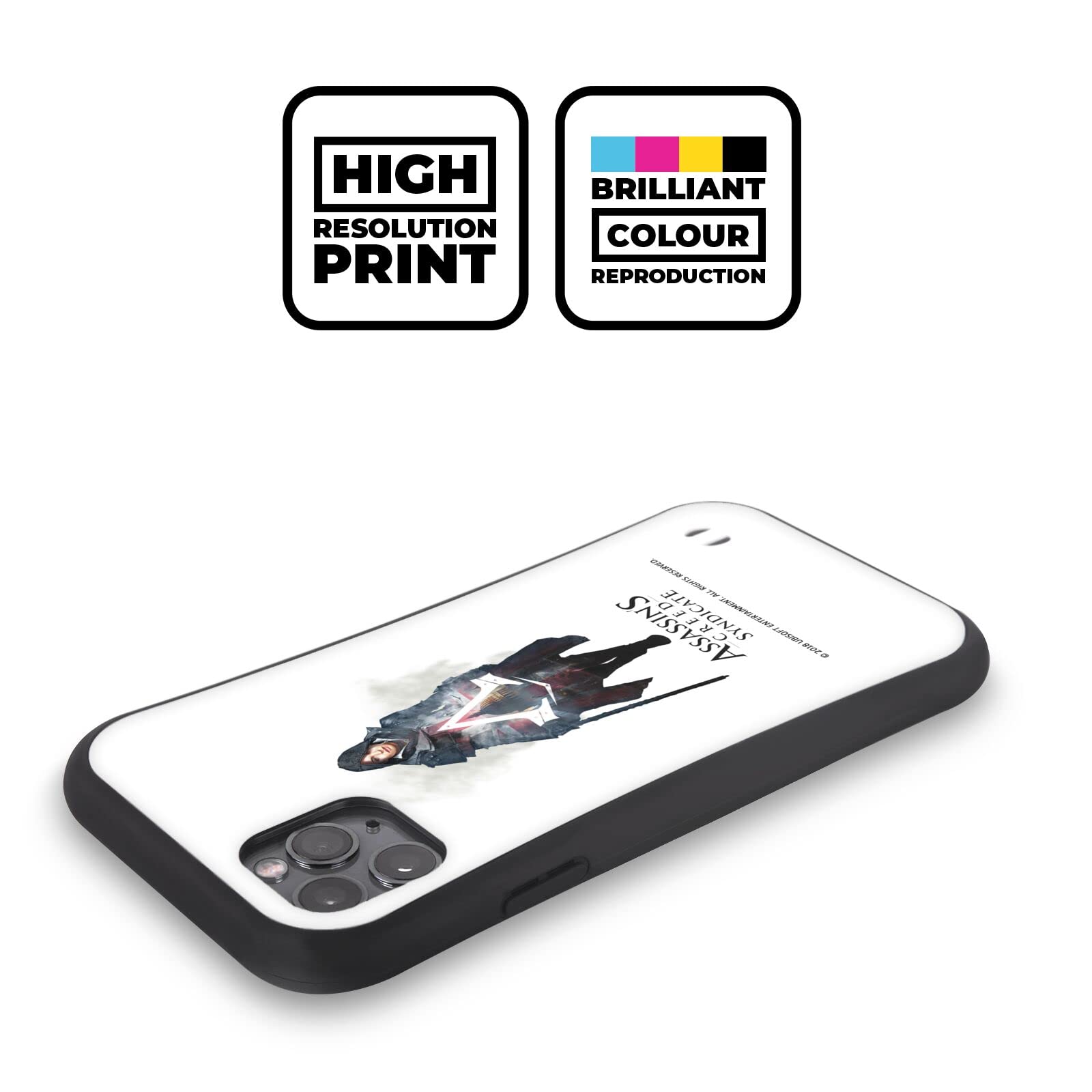 Head Case Designs Assassin's Creed Evie Frye Logo iPhone 13 Pro Case - Officially Licensed Syndicate Character Art Hybrid Cover for Gaming Fans & Daily Protection