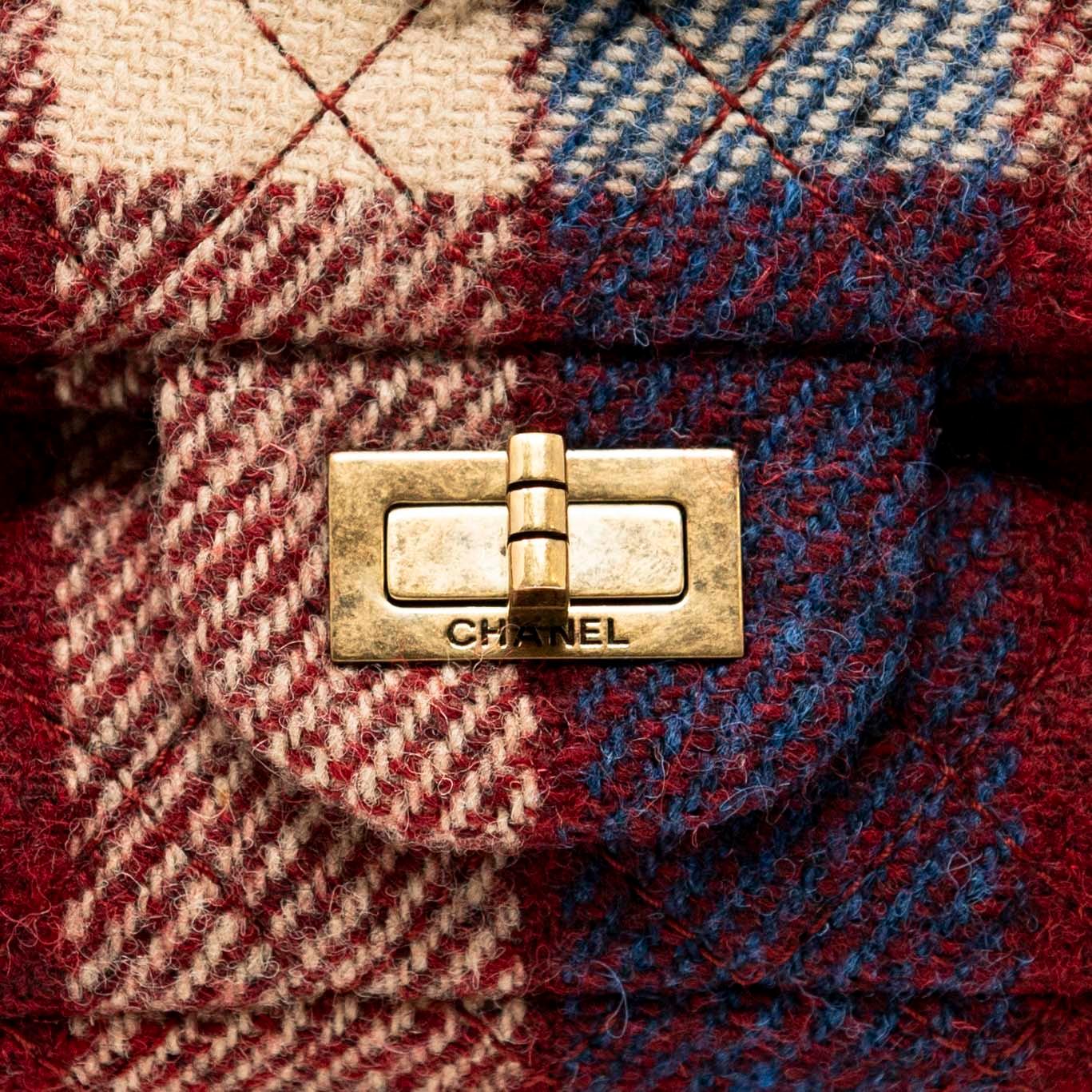 Chanel Red Tweed 2.55 Reissue 224 Flap Bag - Luxury Designer Handbag for Women | Perfect for Evening Events, Parties & Special Occasions