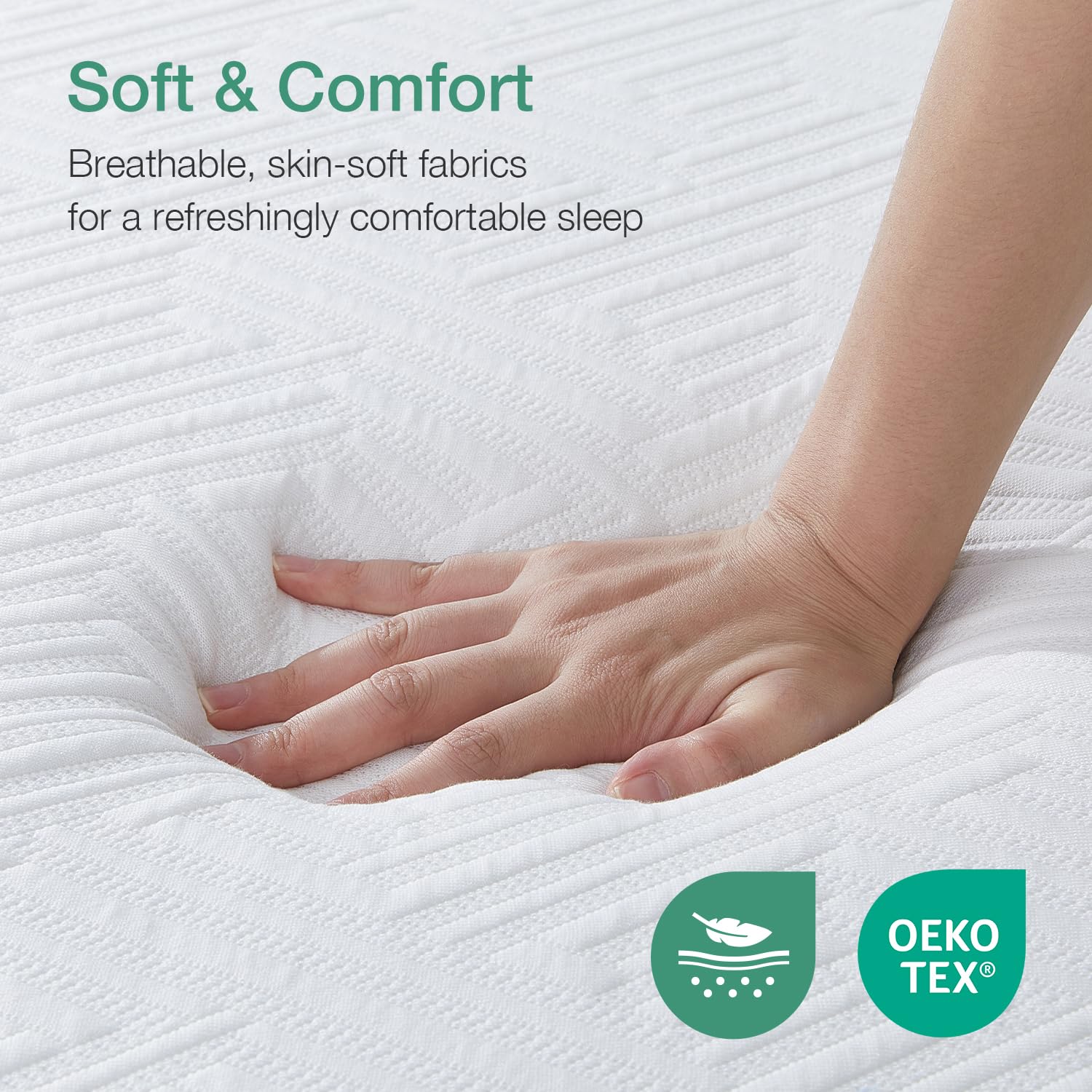 Novilla 10 Inch Twin Size Gel Memory Foam Mattress - Medium Firm Support & Pressure Relief, CertiPUR-US Certified, Bed in a Box for Back Pain Relief | Perfect for Guest Rooms, Kids' Beds & Small Spaces