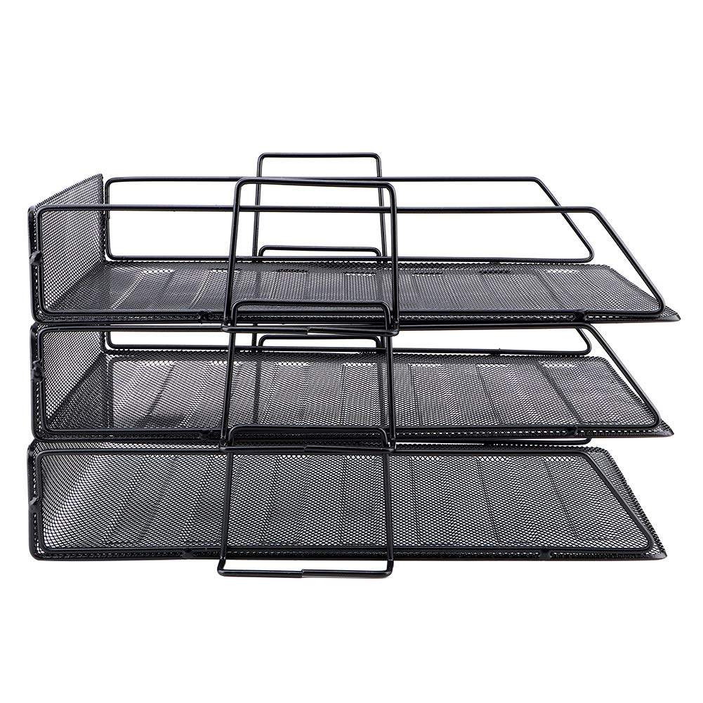 Ciciglow 3-Tier Desktop Organizer Shelf - File Holder, Magazine Rack, Book & Document Storage - Perfect for Office, Home, and Workspace Organization