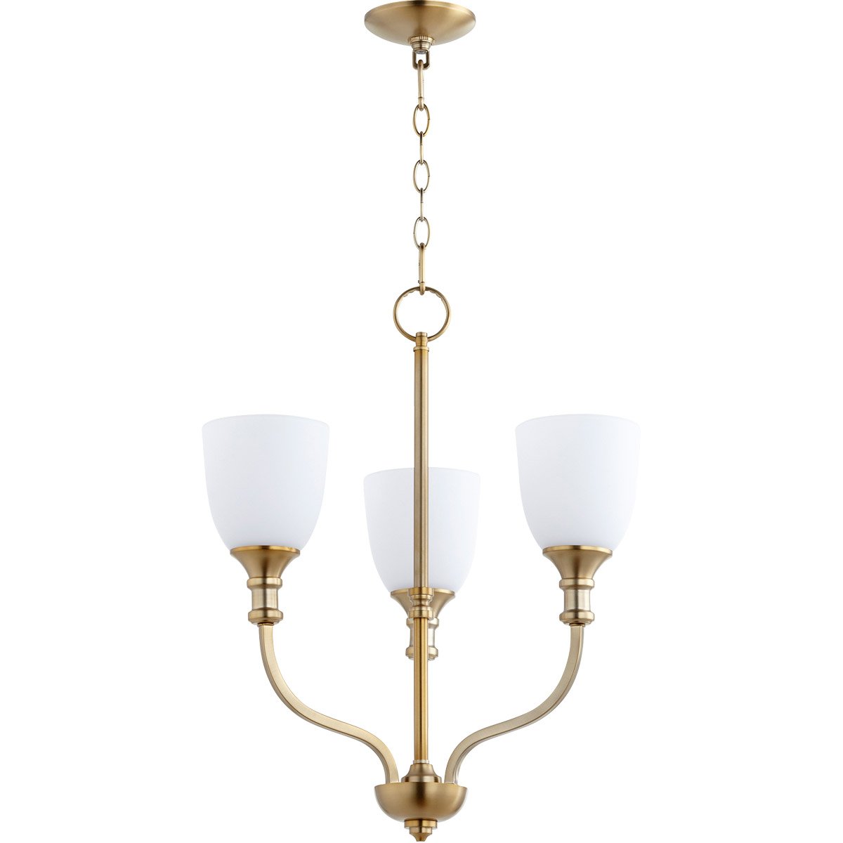 Vintage Brass Chandelier 19