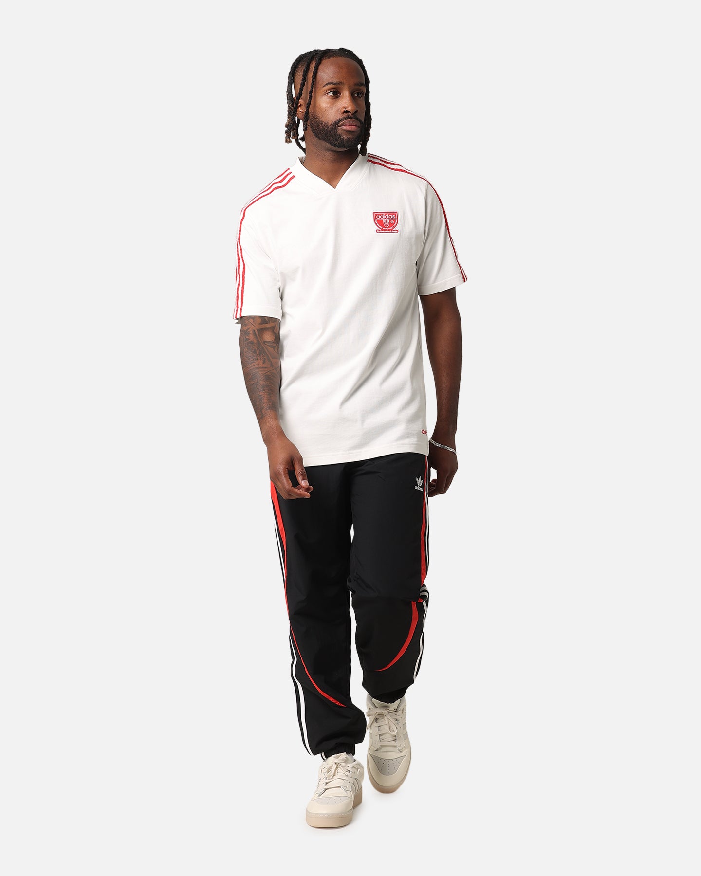 Adidas Graphic T-Shirt for Men - Soft Cotton Short Sleeve Tee with Stylish Print - Perfect for Casual Wear, Gym & Street Fashion | Cloud White
