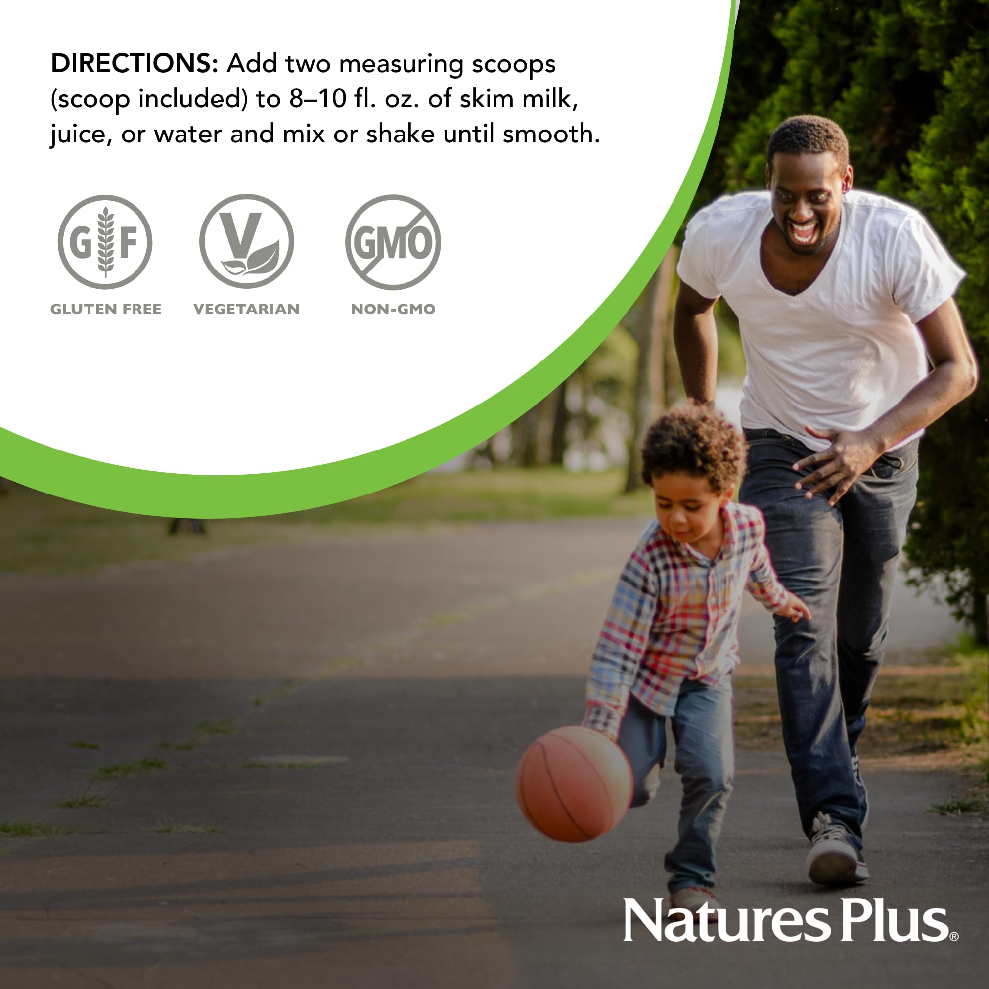 NaturesPlus Source of Life Energy Shake - 5 lbs Vegetarian Protein Powder, Granola Flavor | Multivitamin & Mineral Supplement | Non-GMO, Gluten-Free Meal Replacement (58 Servings) - Perfect for Post-Workout Recovery & Healthy Breakfast Smoothies