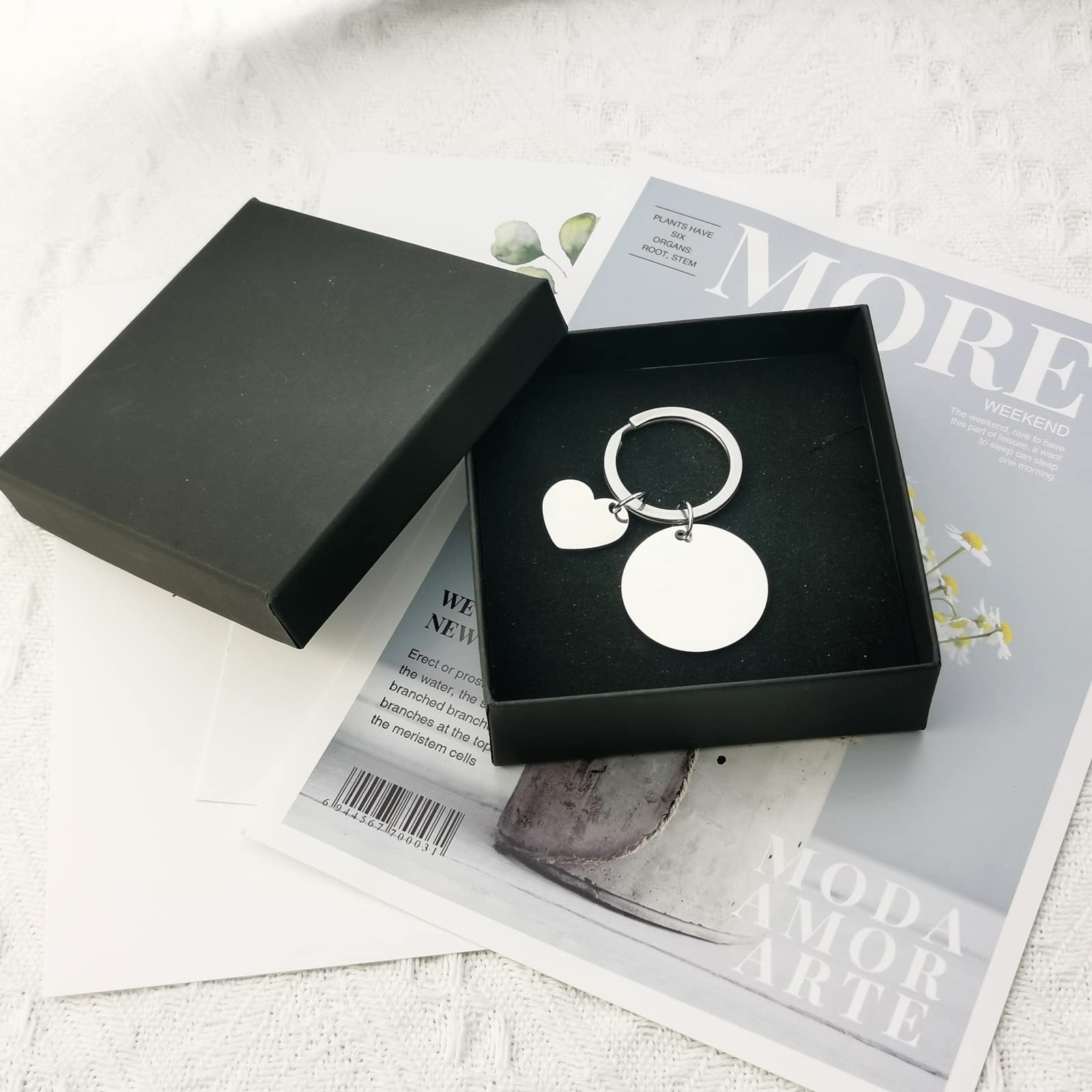 Custom Photo Keychain - Personalized Birthday Gifts for Women, Wedding Favors, Anniversary Present for Husband & Boyfriend | Great for Couples, Party Favors & Keepsakes