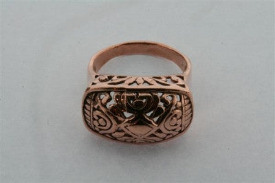 Regal High Copper Ring for Women - Elegant & Durable Jewelry for Parties, Weddings & Special Occasions