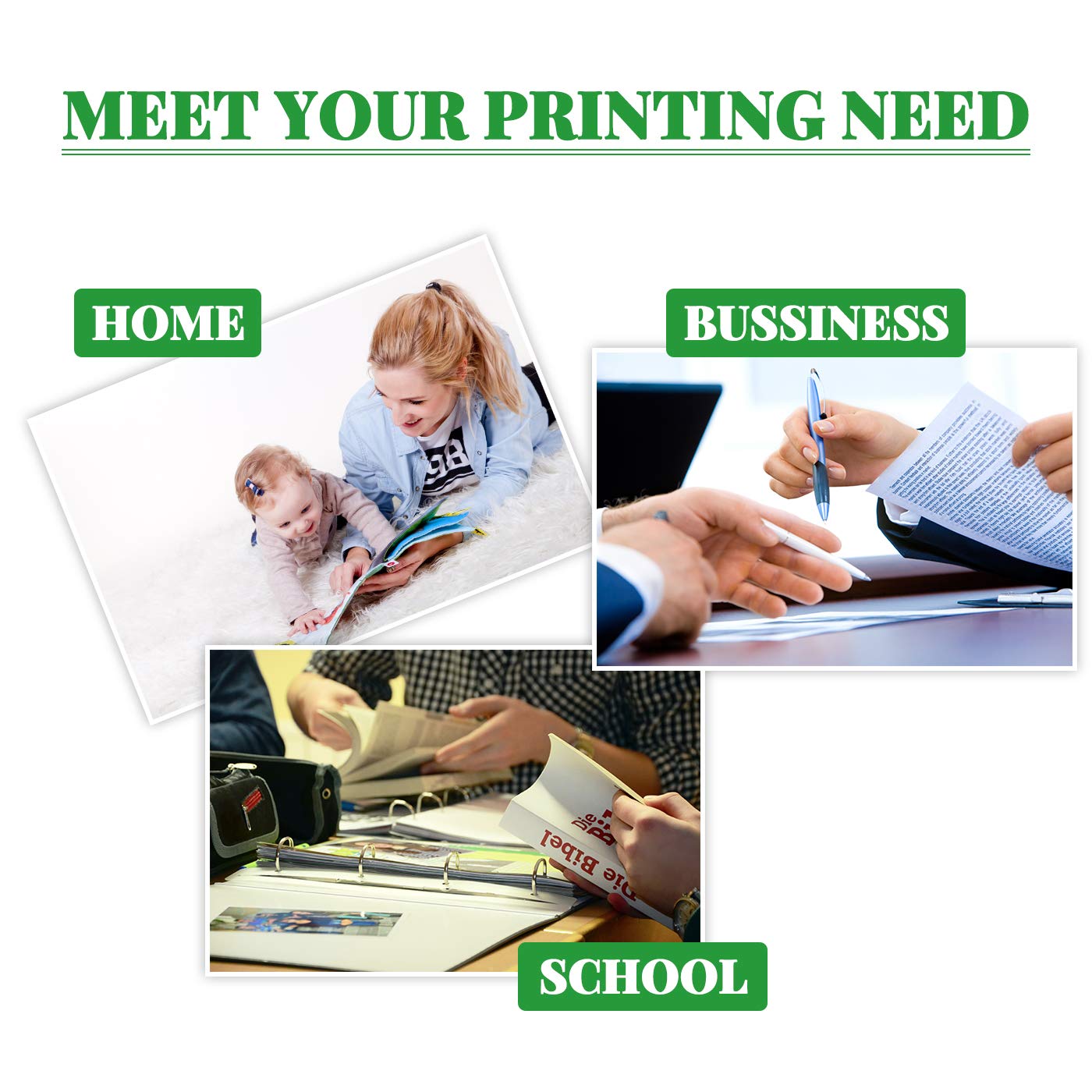 GREENARK LC20E Ink Cartridge for Brother Printers - 2C 2M 2Y Pack for Home & Office Printing