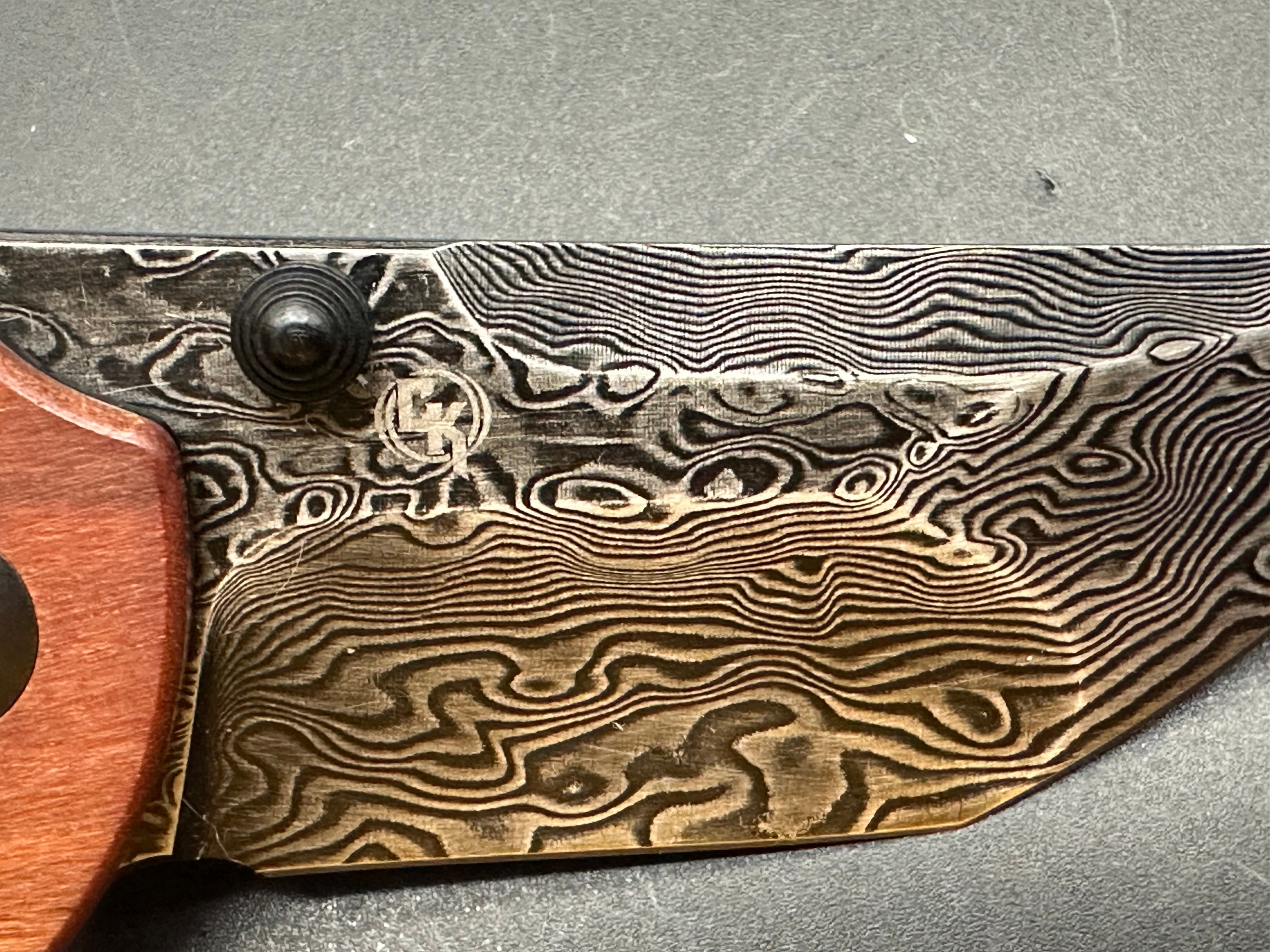 CIVIVI THUG 2 Folding Knife - Damascus Steel Tanto Blade, Cuibourtia Wood Handle, Plain Edge with Black Hand-Rubbed Finish (C20028C DS1) - Perfect for EDC, Camping, Hunting & Outdoor Adventures