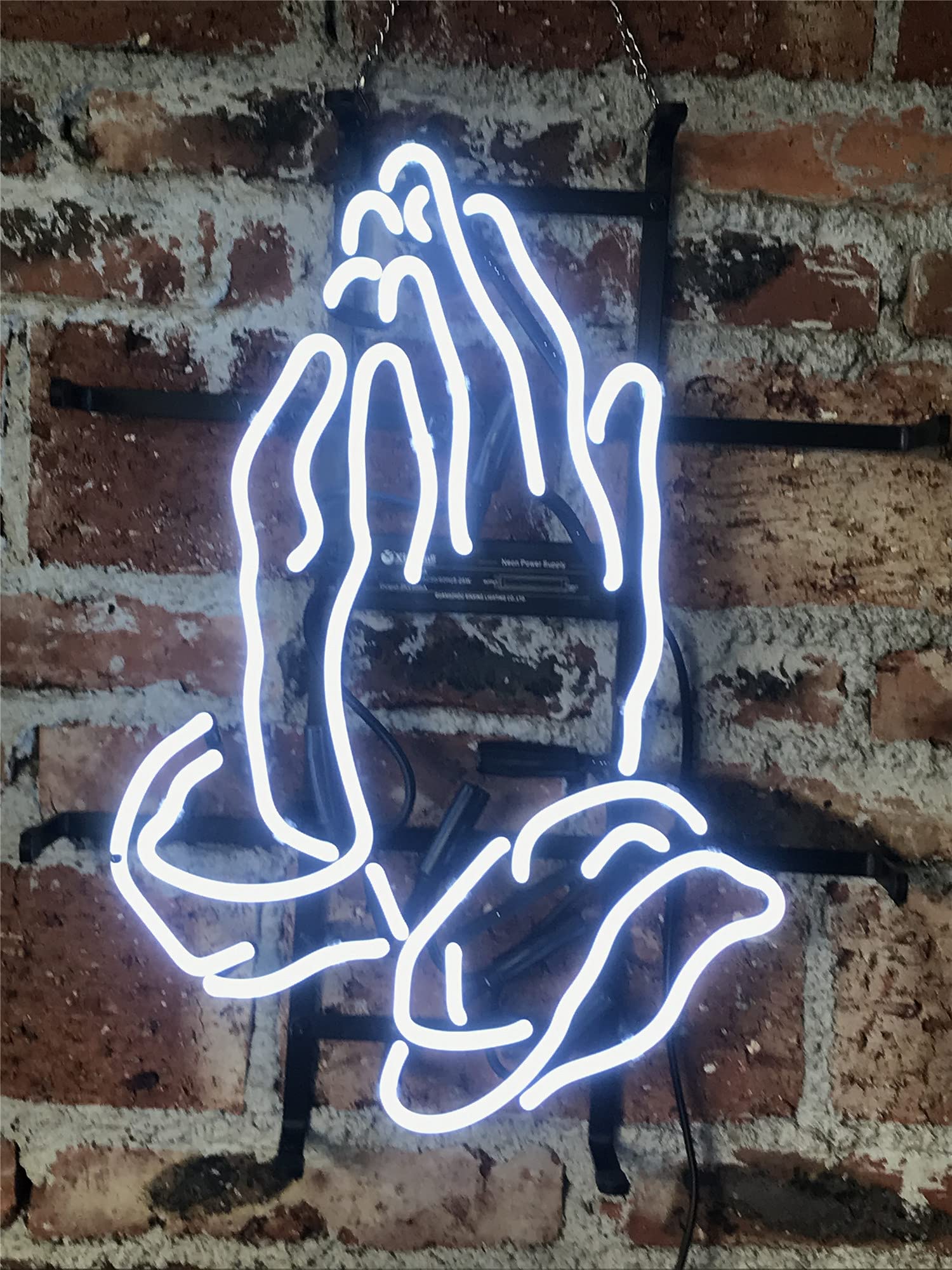 Custom Real Glass Neon Light Sign - Applaud Bar Sign for Wall Decor, Bedroom, Beer Bar & Home | Halloween & Christmas Party Decorations | Durable Hanging Neon Lights for Indoor & Outdoor Use