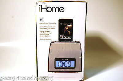 iHome iH11BM Digital Alarm Clock with iPod & MP3 Player Dock - Perfect for Bedroom, Office, and Travel Use