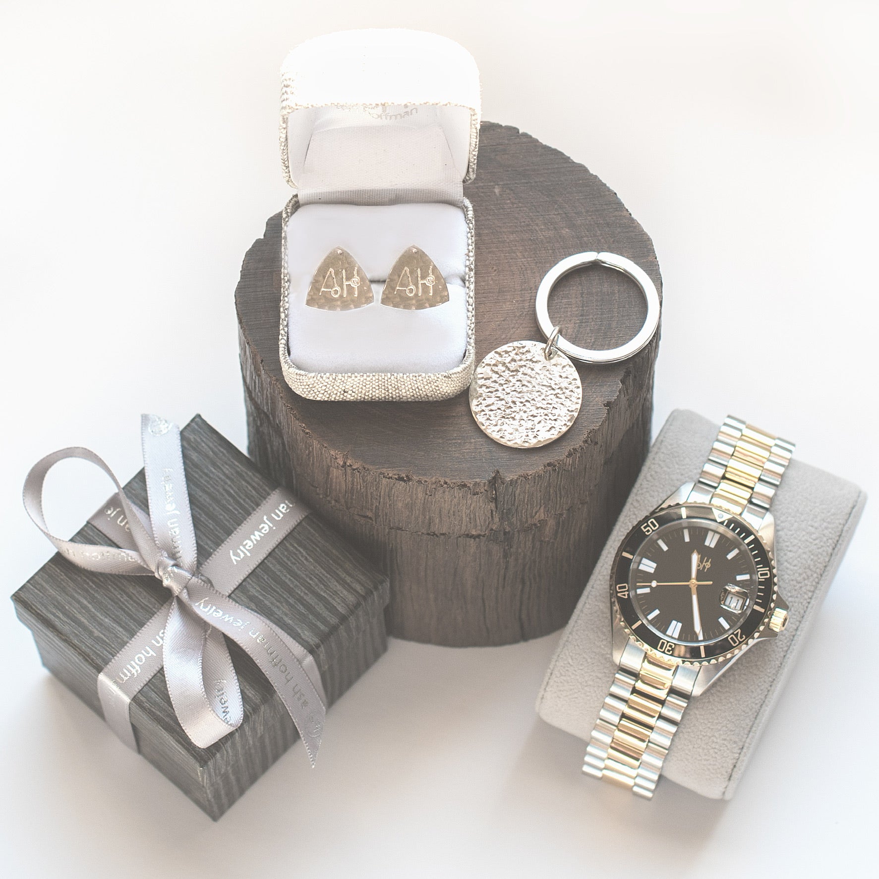 Personalized Sterling Silver Keychain - Engraved Custom Key Ring for Gifts, Travel & Everyday Use