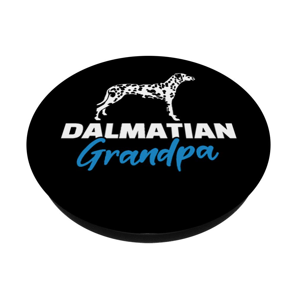 Dalmatian Grandpa PopSockets Phone Grip & Stand - Expandable Phone Holder for iPhone, Samsung, Tablets - Perfect for Work, Travel, and Daily Use