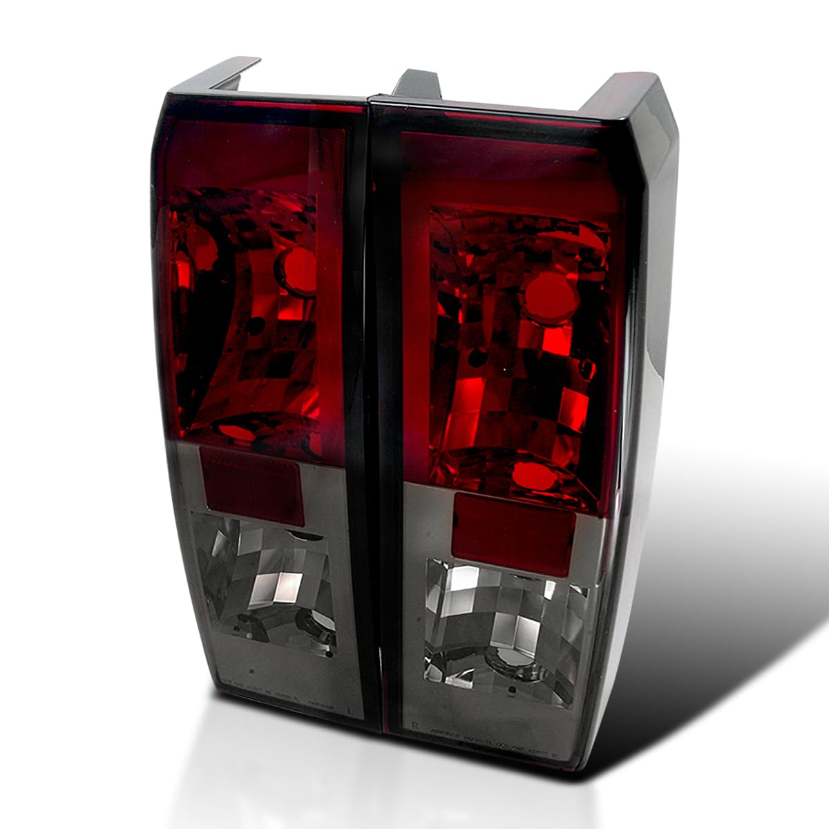 Spec-D Tuning Red Smoke Lens Tail Lights for 2005-2010 Hummer H3 - Left & Right Pair Assembly - Upgrade Your Ride with Stylish LED Lighting for Night Driving & Car Shows