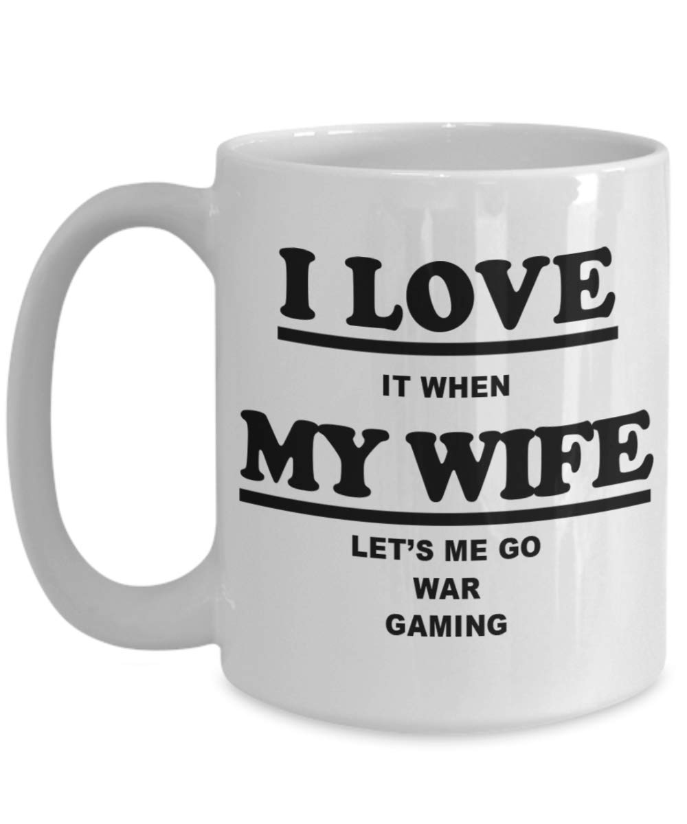 Amorfos War Gaming Gifts - 11oz Ceramic Coffee Mug for War Game Enthusiasts - Perfect for Coffee, Tea or Hot Drinks - Great Appreciation Gift for Gamers - Ideal for Gaming Sessions, Conventions & Office Use