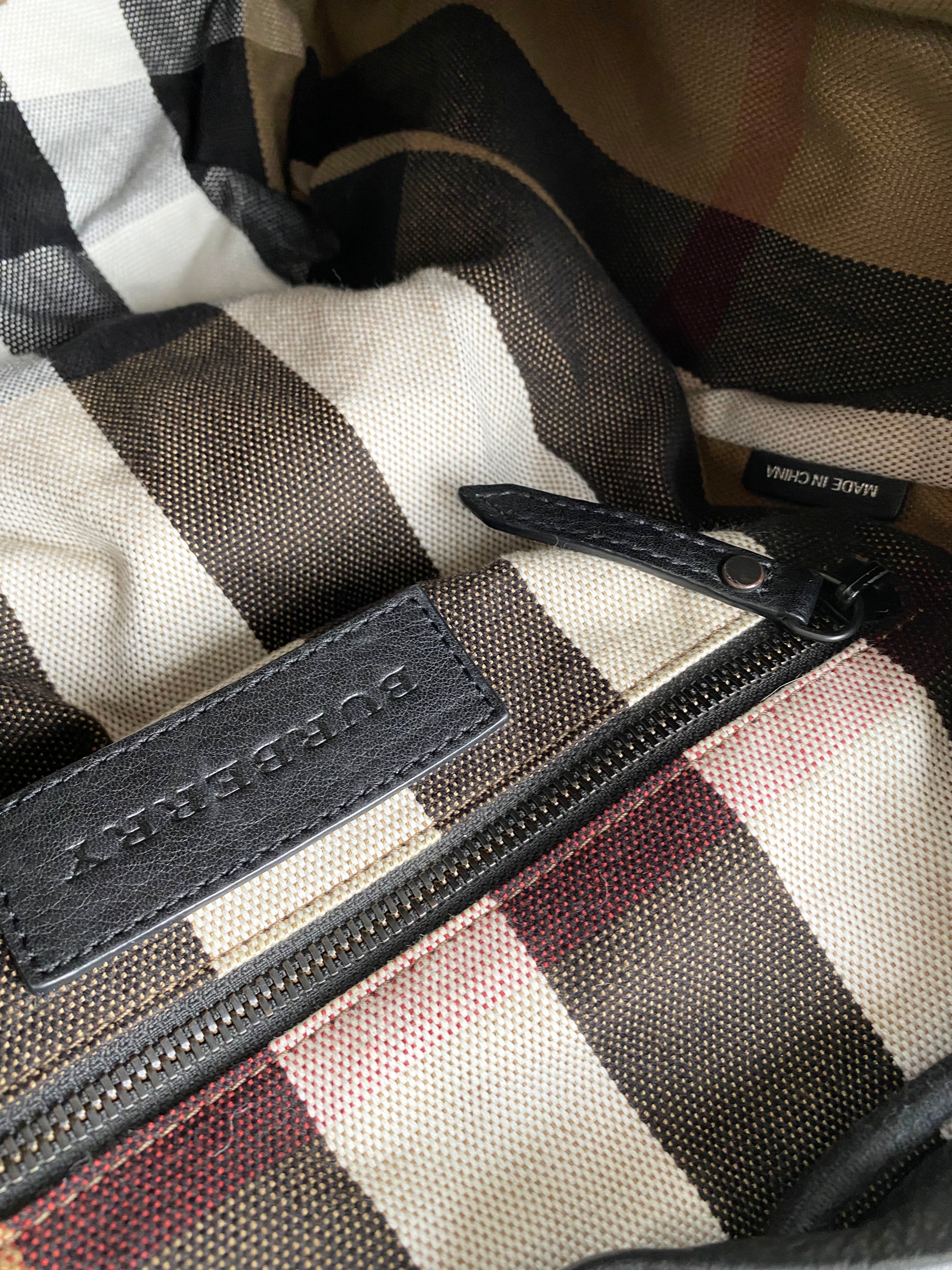 Burberry Men's Black Extra Large Rucksack Backpack - Stylish Durable Travel & Work Backpack for Business Professionals & Commuters