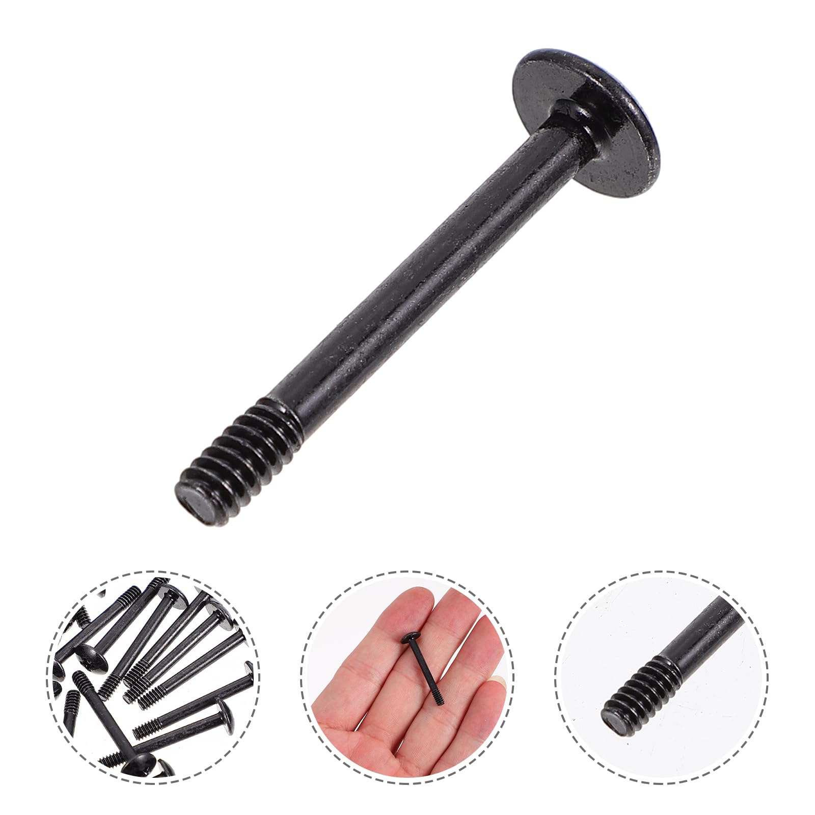 50pcs 30mm Heavy Duty Metal PC Case Fan Screws - Self-Tapping Computer Cooling Fan Mounting Screws for Optimal Airflow & PC Cooling Performance (Perfect for Gaming Rigs, Workstations & Custom PC Builds)