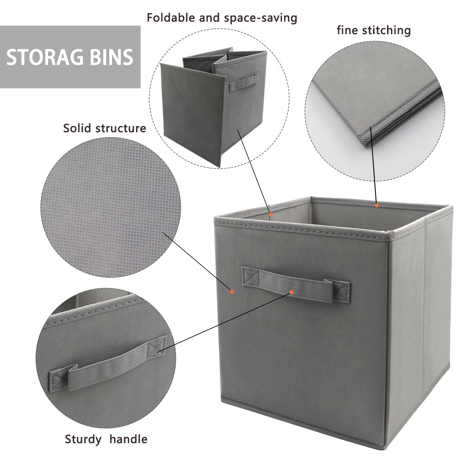 Mini Cube Storage Bins 9