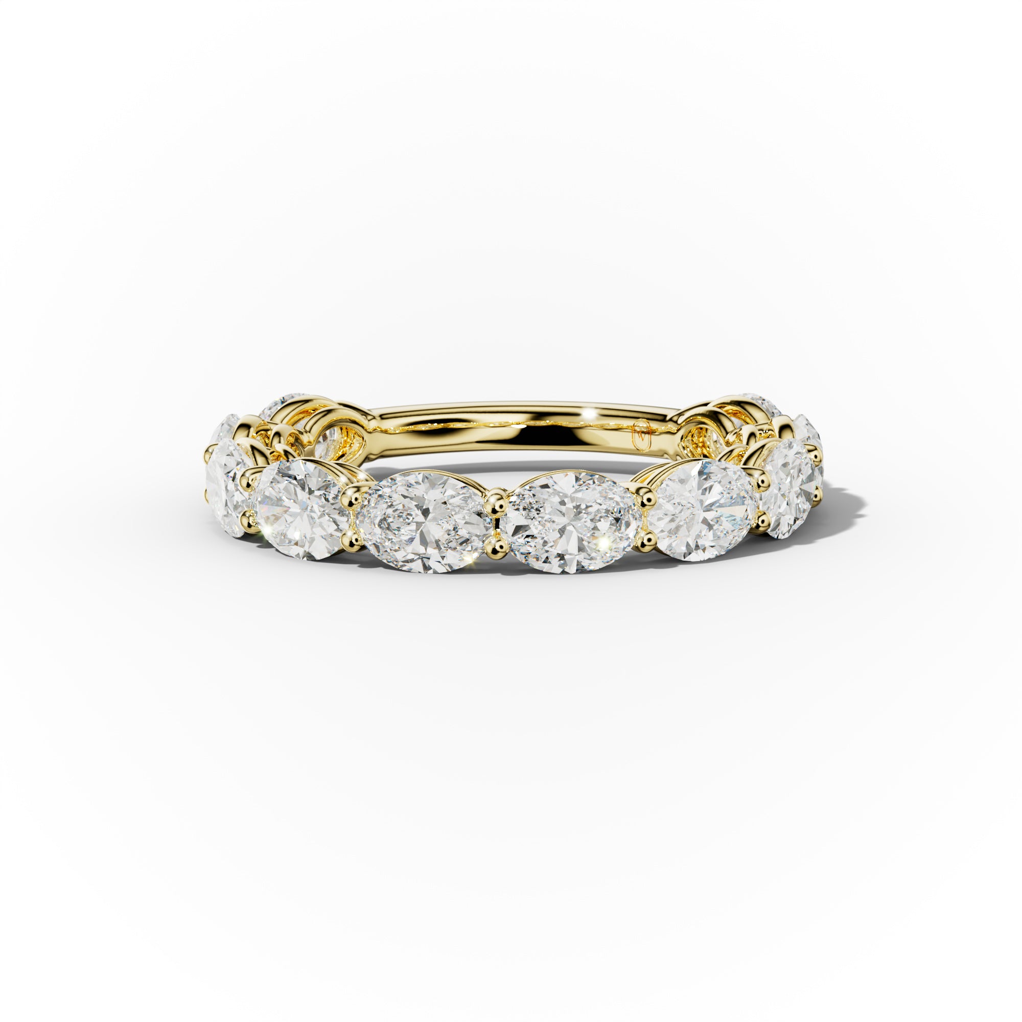 3.0 Carat East West Oval Cut Diamond Anniversary Band for Women - Elegant Wedding, Engagement & Promise Ring - Perfect for Anniversary, Valentine's Day & Special Occasions