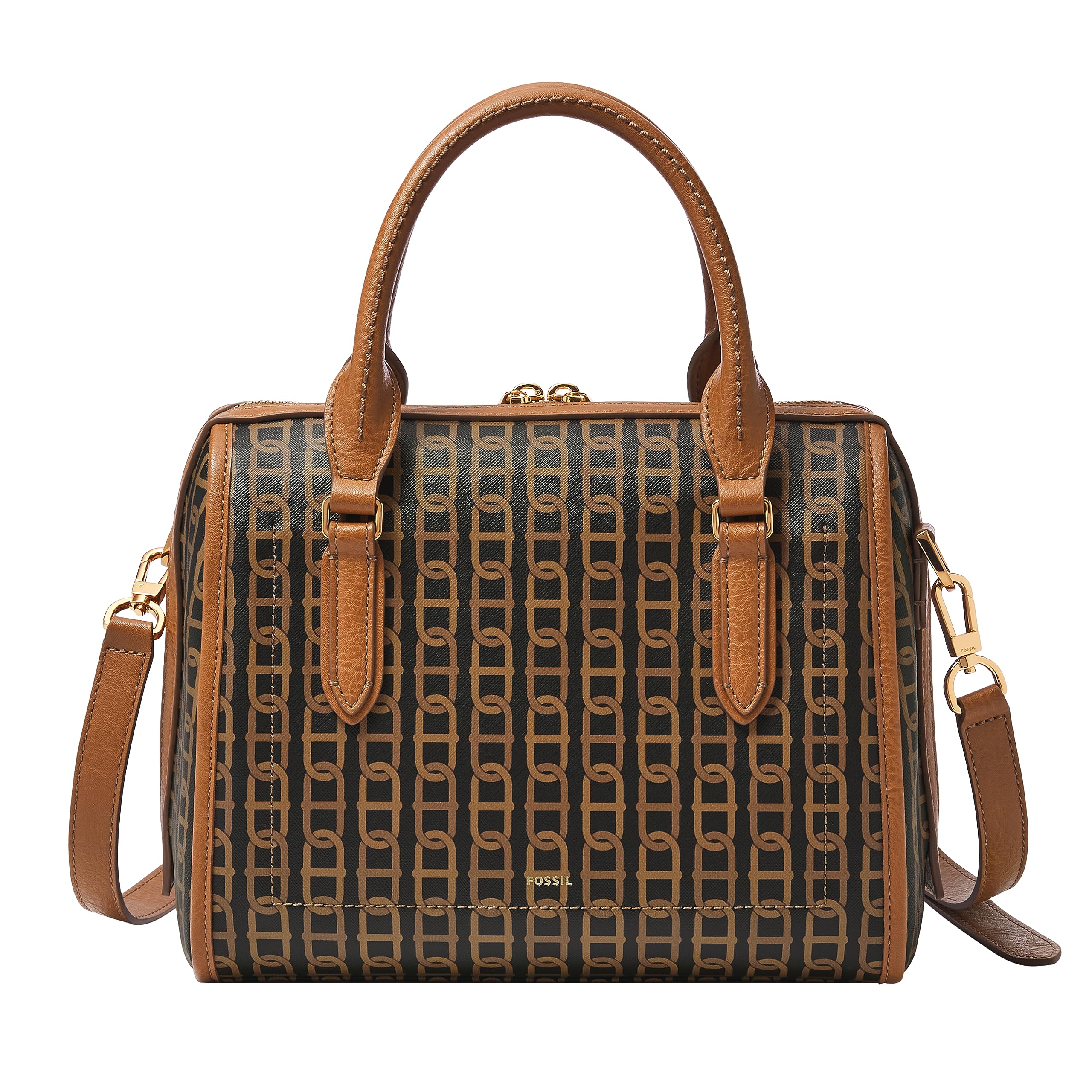 Fossil Women's Williamson Leather Satchel Purse Handbag - Stylish Crossbody Bag for Work, Travel & Everyday Use