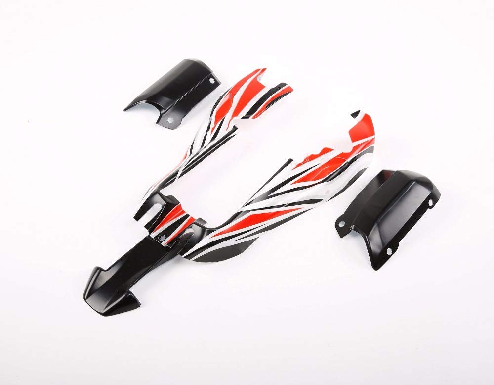Rovan Q-Baja 1/5 Scale RC Car Plastic Body Shell Replacement Part - Red Color Upgrade for Off-Road Racing & Bashing