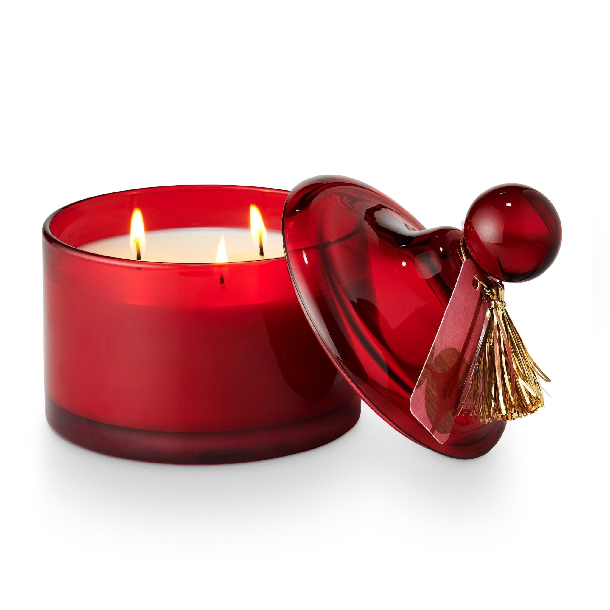 Mistletoe Kisses Lidded Glass Jar - Airtight Decorative Storage Container for Christmas Candies, Cookies & Holiday Treats - Perfect for Festive Gifting & Kitchen Organization