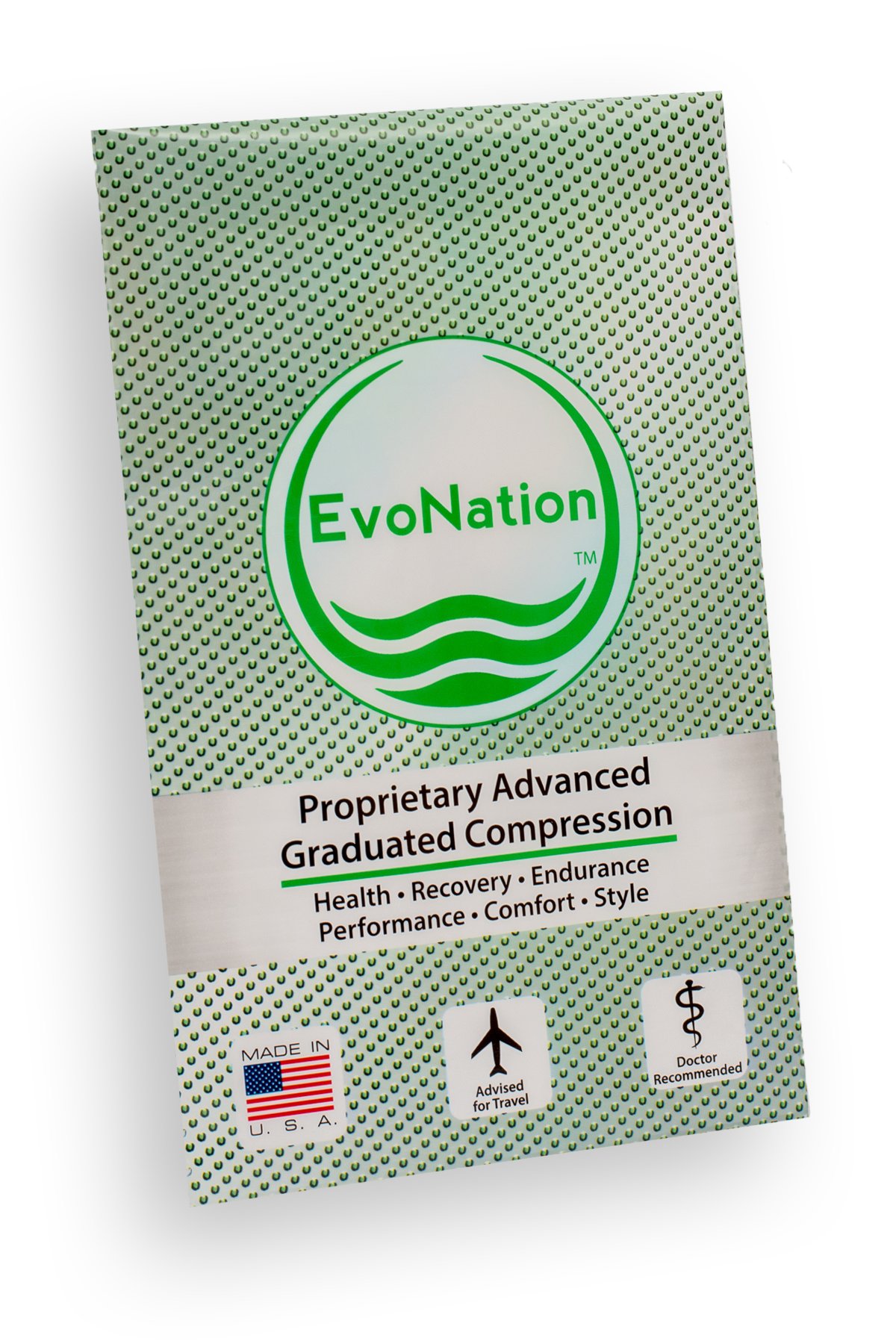 EvoNation Men's Knee High Compression Socks 8-15 mmHg Graduated Support for Travel, Running & Work - Mild Pressure Medical Socks for Circulation & Swelling Relief