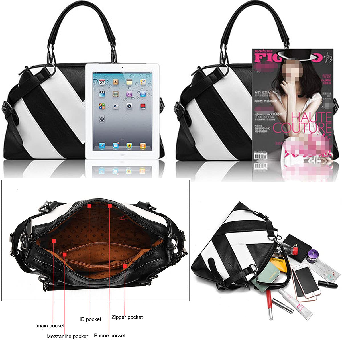 Stylish Women's Satchel Purses & Shoulder Tote Handbags - Fashion Crossbody Bags for Work, Travel & Everyday Use