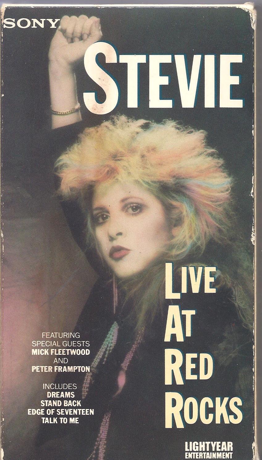 Stevie Nicks Live at Red Rocks Concert VHS Tape - Vintage Music Collectible for Fans & Home Entertainment