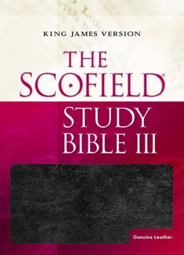 The Scofield Study Bible III KJV - King James Version with Study Notes, Leather Bound, 2003 Edition | Perfect for Bible Study, Sermon Preparation & Personal Devotion