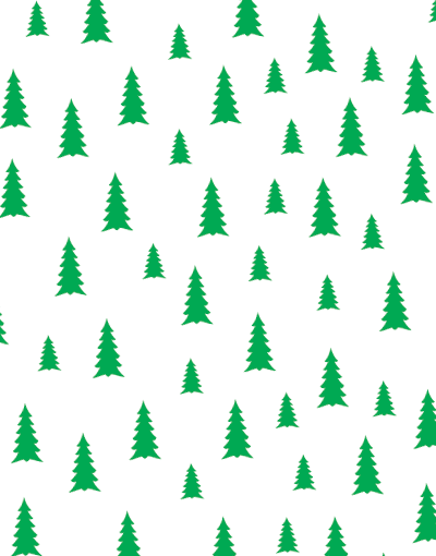 Forest Pines Scalloped Tissue Paper - Decorative Gift Wrapping, Party Decorations & Craft Supplies for Christmas, Weddings, Birthdays and DIY Projects