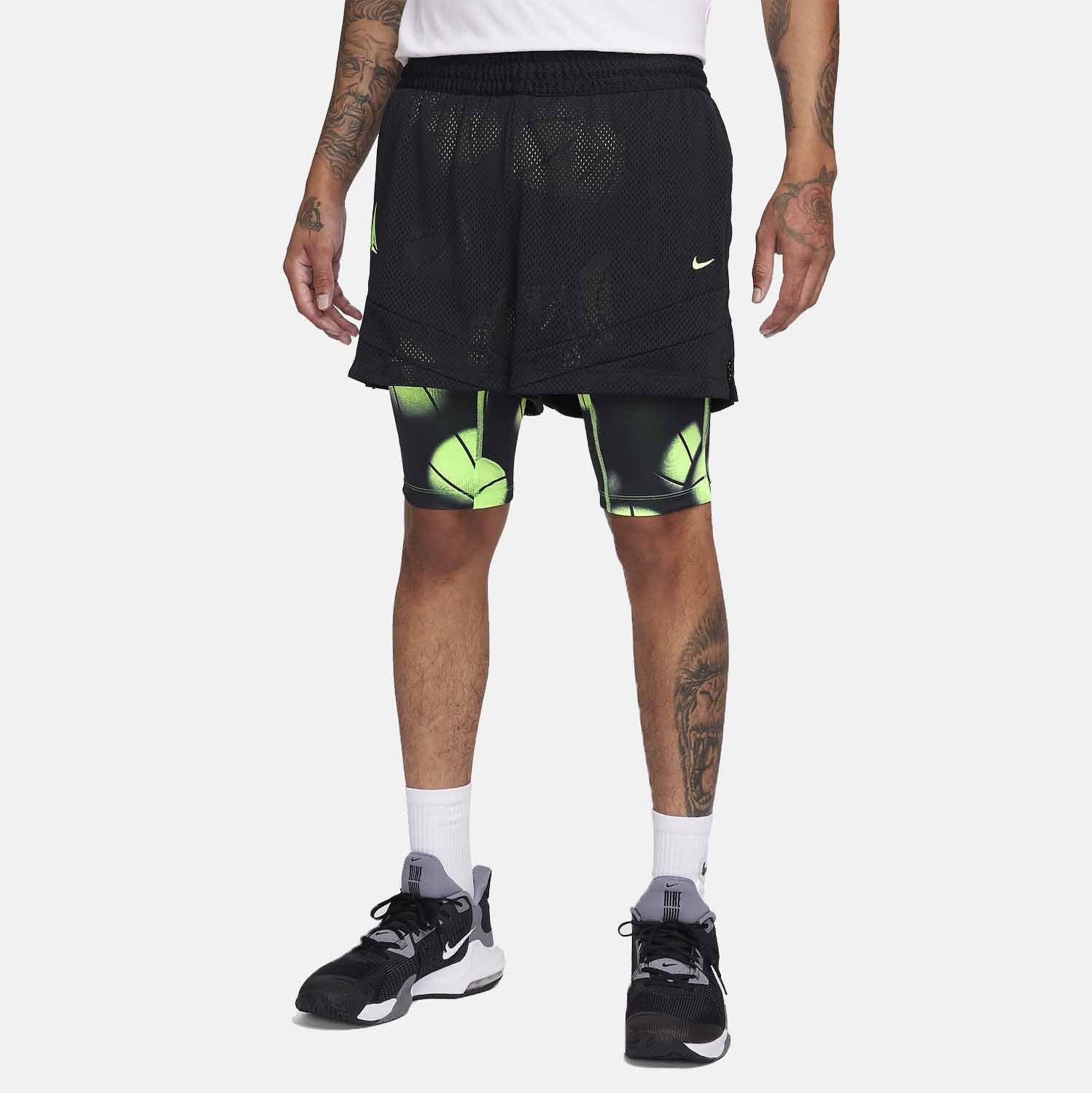 **Men's Dri-FIT 2-in-1 Basketball Shorts with Built-in Liner - Moisture-Wicking & Breathable for Gym, Running, and Casual Wear**