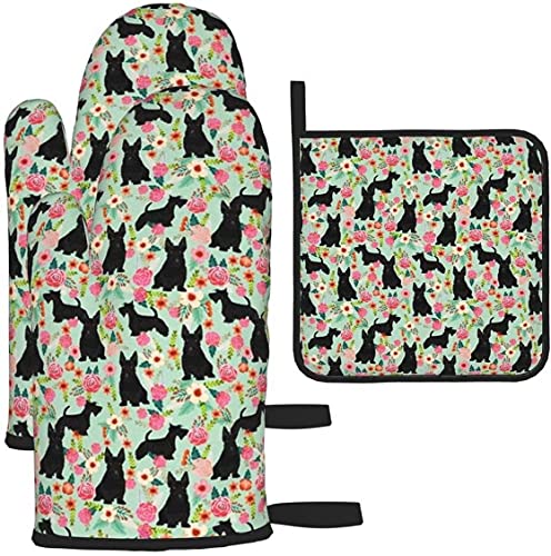 Scottie Dog Florals Scottish Terrier Dog
