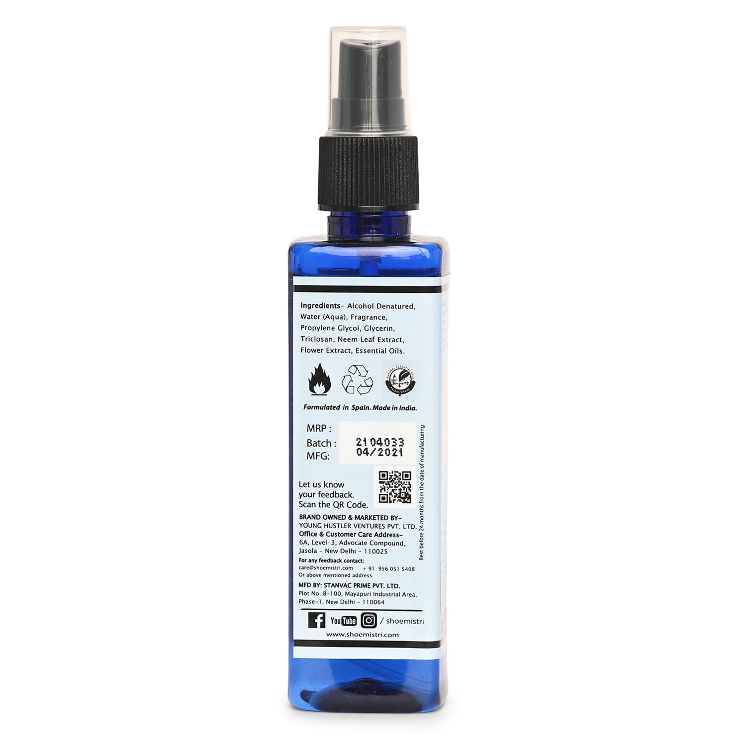 Best Shoe Deodorant Spray - Eliminates Foot & Shoe Odor | Kills Odor-Causing Bacteria | Perfect for Gym Shoes, Work Boots & Daily Use