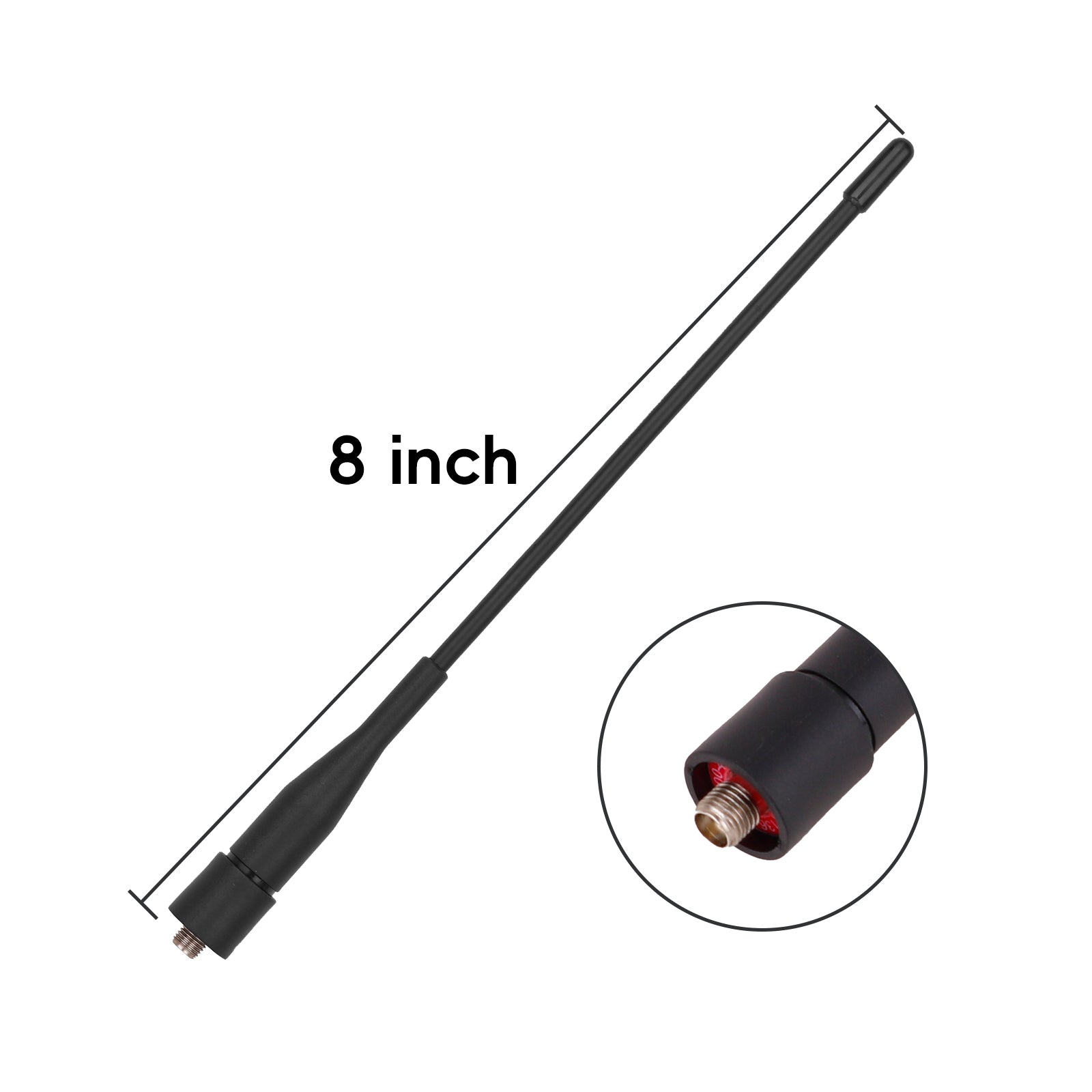 15.15 Inch Whip Antenna SMA Female Connector for Ham Radios, GMRS, Air Band - Perfect for Outdoor Adventures, Emergency Communication & Radio Enthusiasts