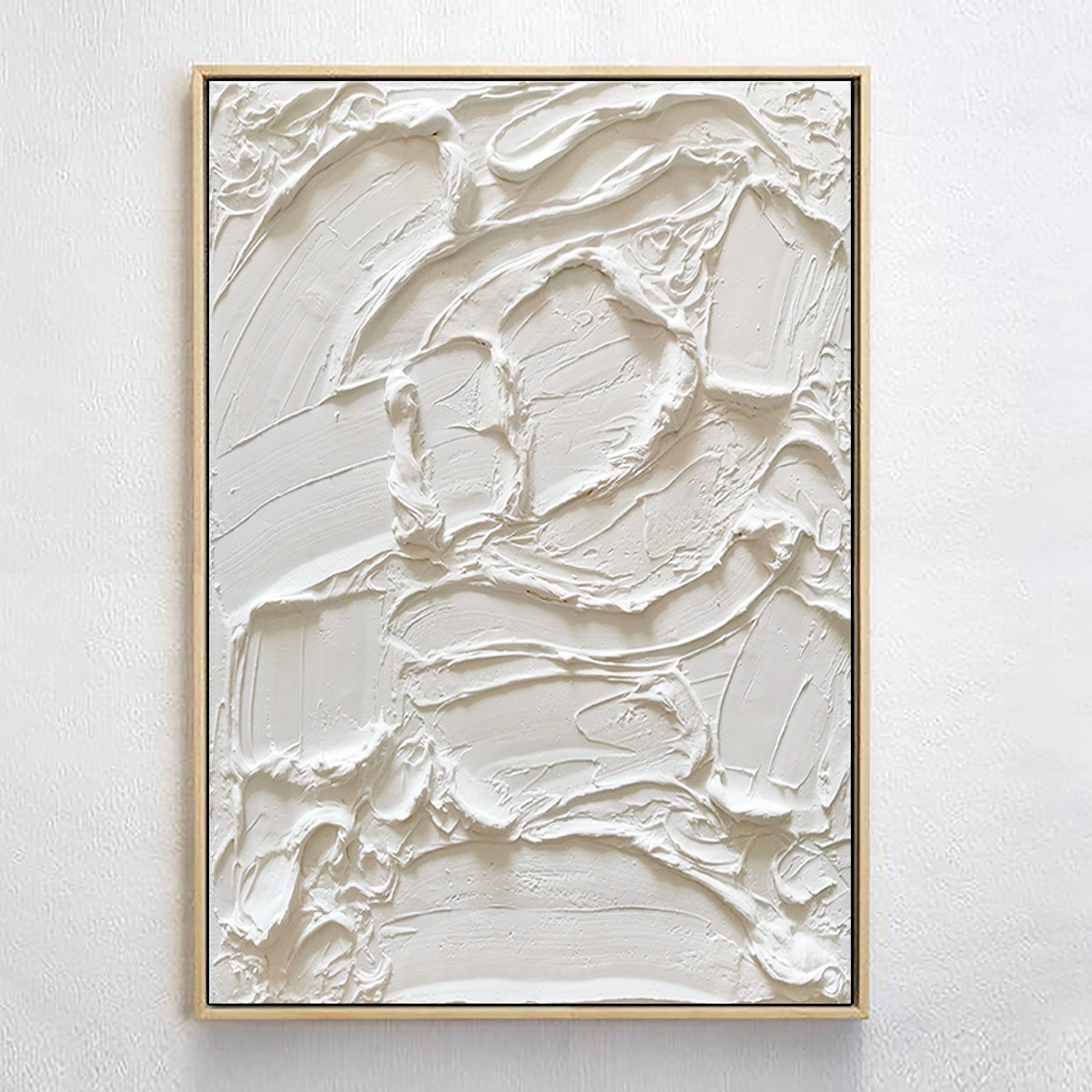 Minimalist Textured Plaster Art Painting - Abstract Wall Decor for Living Room, Bedroom & Office | Modern Home Artwork #MM035
