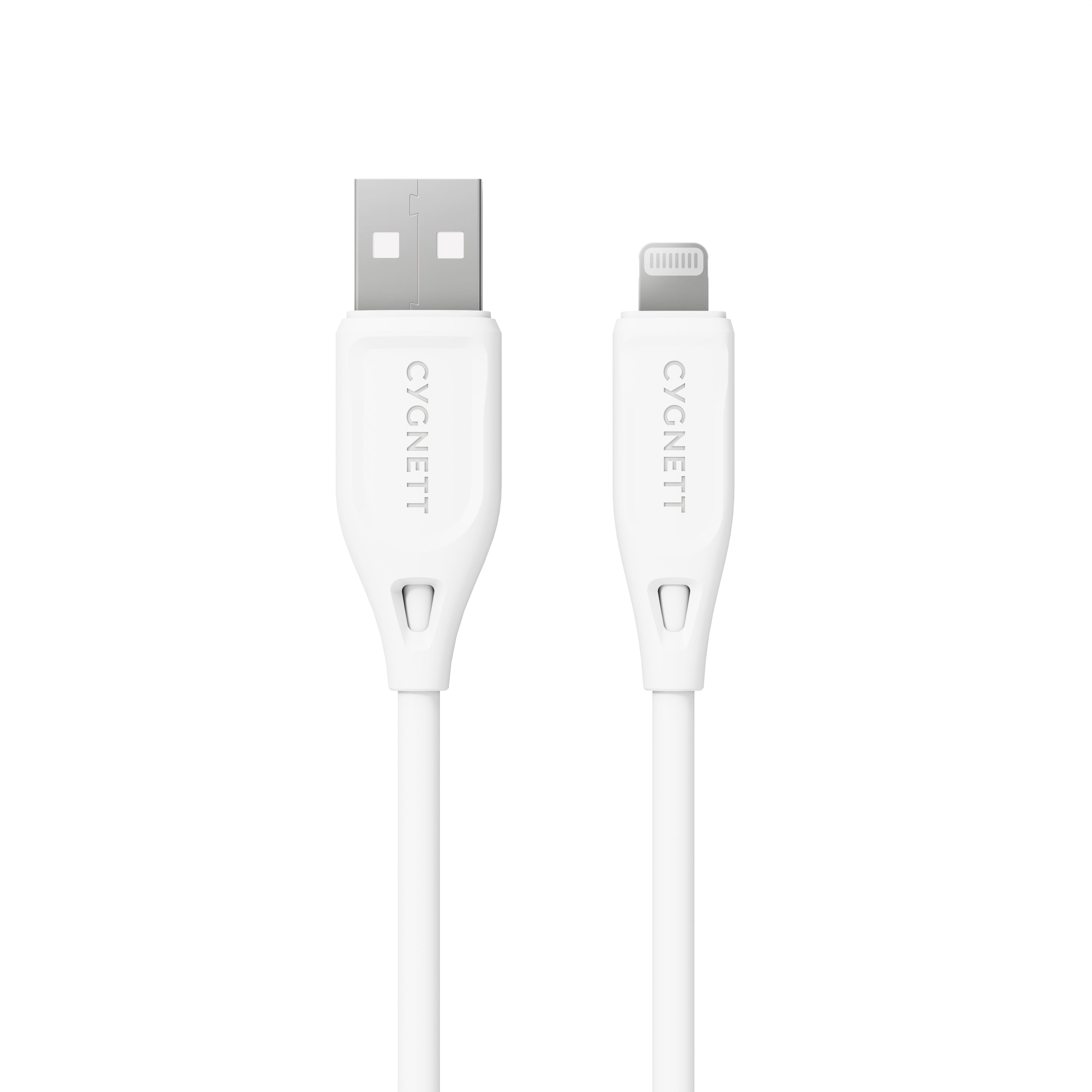 Premium Lightning to USB A Cable 1.2m/4ft - Fast Charging & Data Sync for iPhone - Durable White Charger Cord for Home, Office & Travel